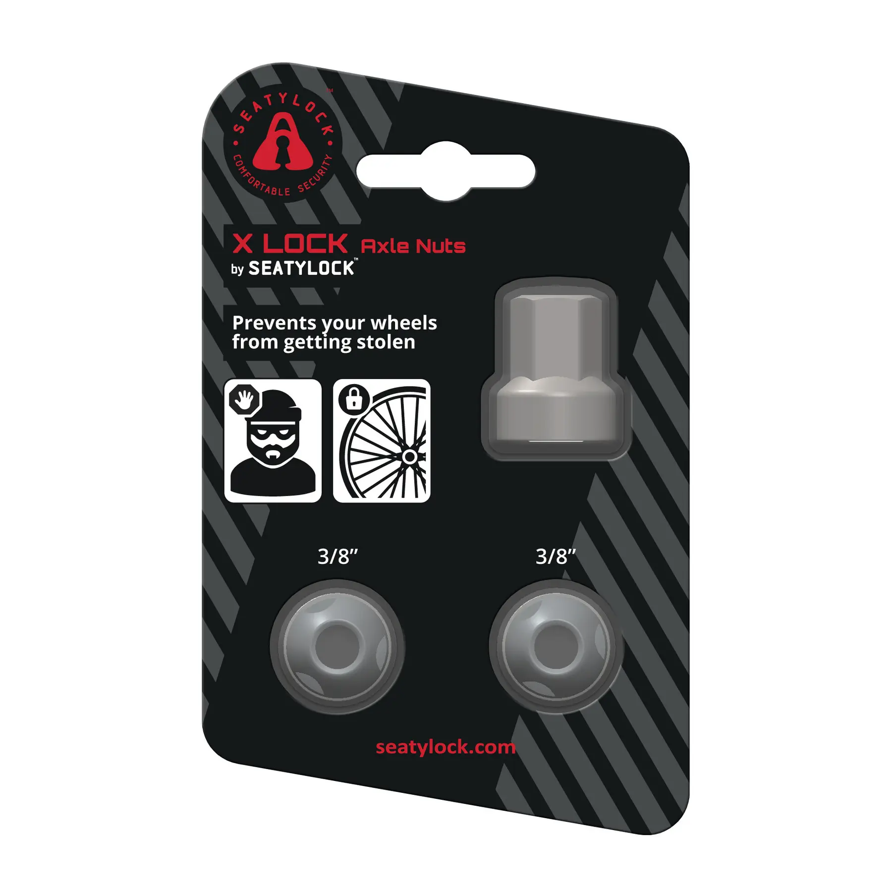 Velo Store - UK Wheel nut lock Seatylock | Extra 10% off with Subscription, Postage £16.79 to UK Fedex.