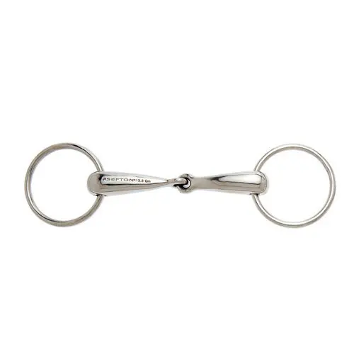 Mors simple pour cheval avec un canon creux Sefton
