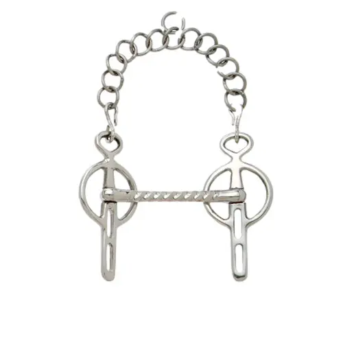 Mors Liverpool pour cheval à 2 fentes embouchure droite Sefton SS Slot