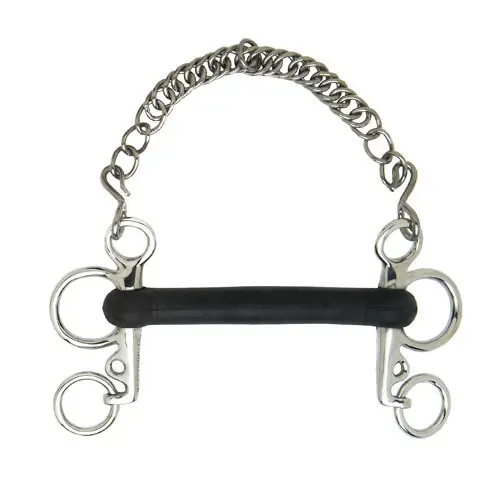 Meilleurs prix pour Mors pelham pour cheval droit en caoutchouc dure Sefton