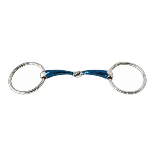 Comparer les prix de Mors simple pour cheval avec anneau de bouche fendu incurvé Sefton