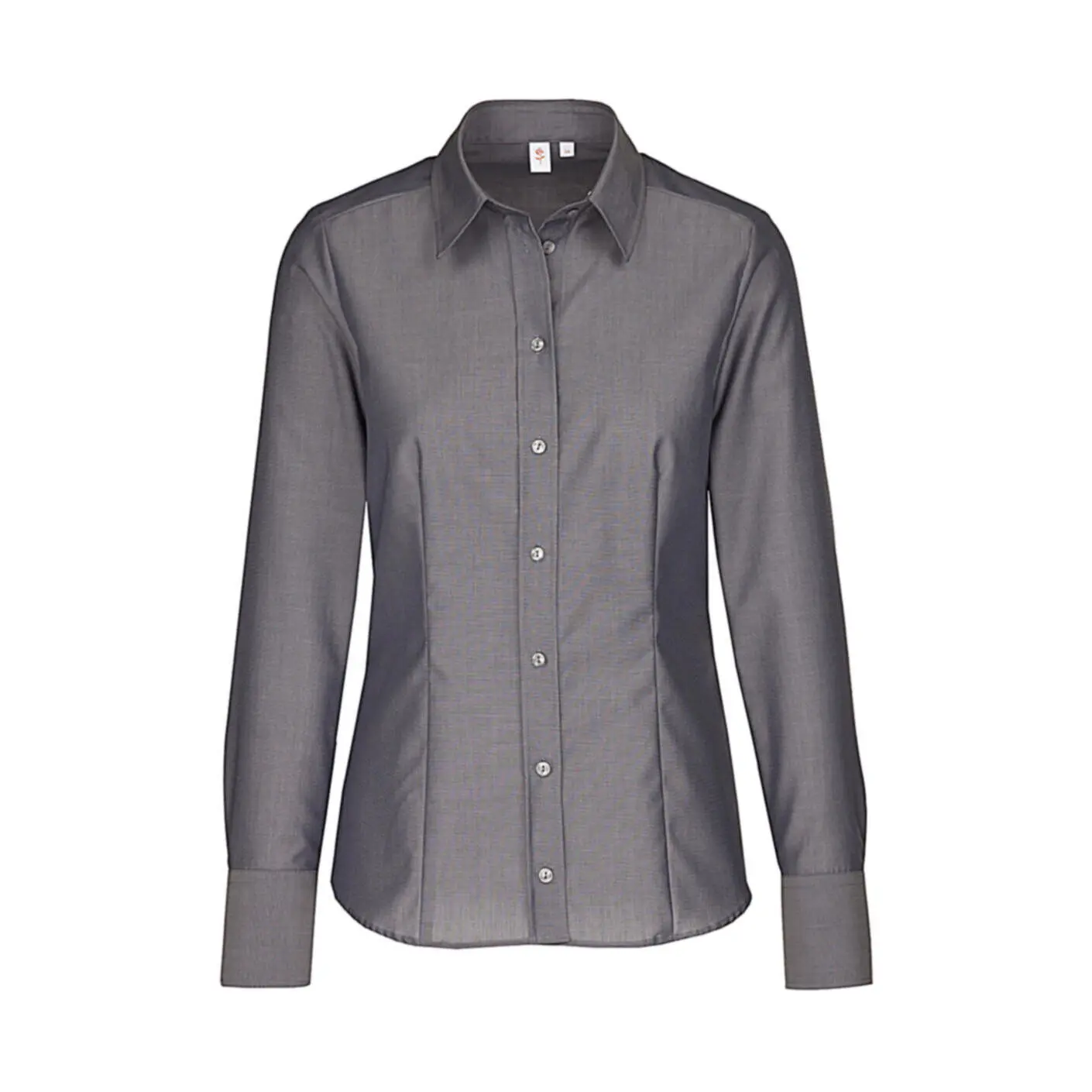 Image of Langarm-Bluse mit Knöpfen für Damen Seidensticker Regular Fit Kent