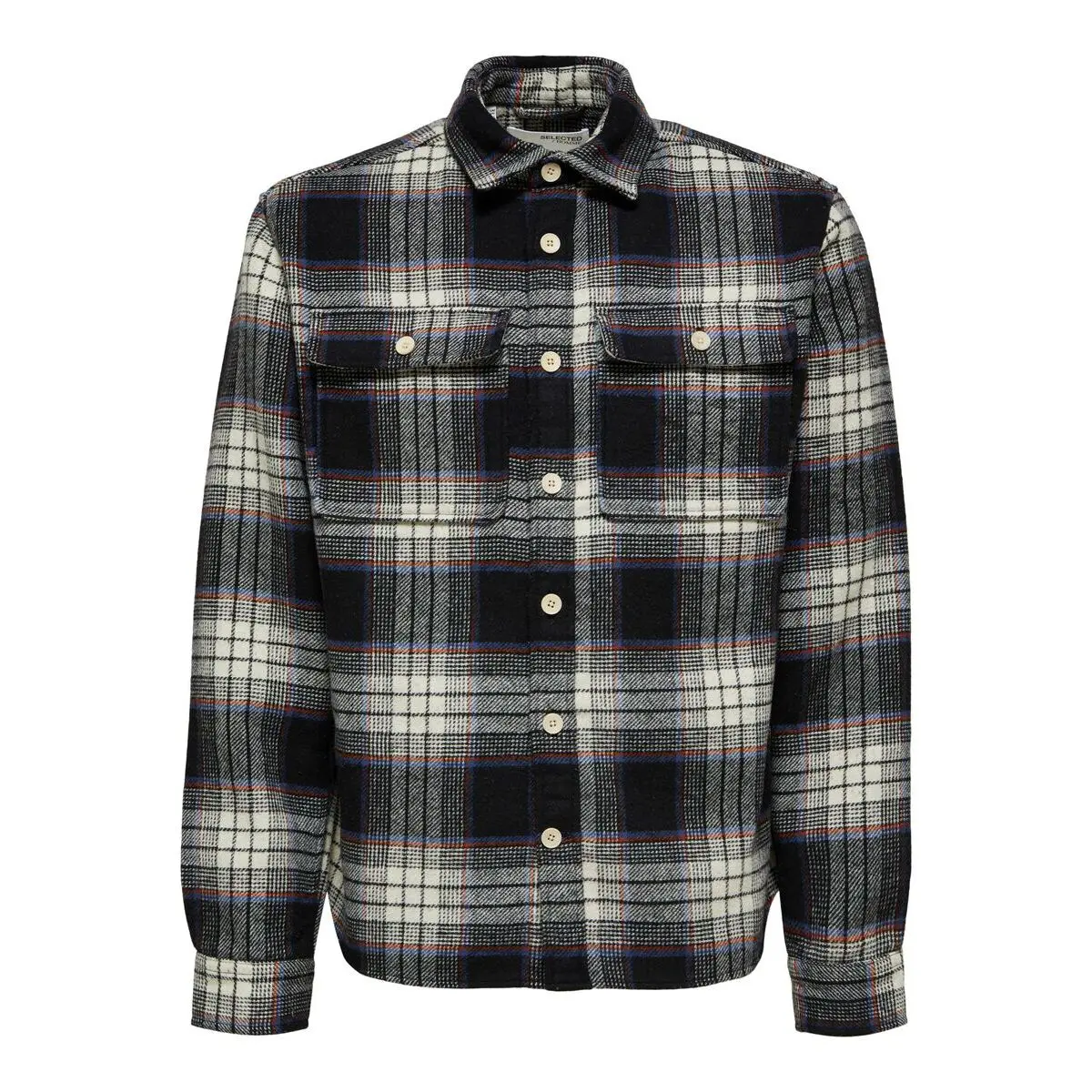 5715319553141 - Selected Herren Hemd - SLHLoosepablo beige blau mehrfarbig