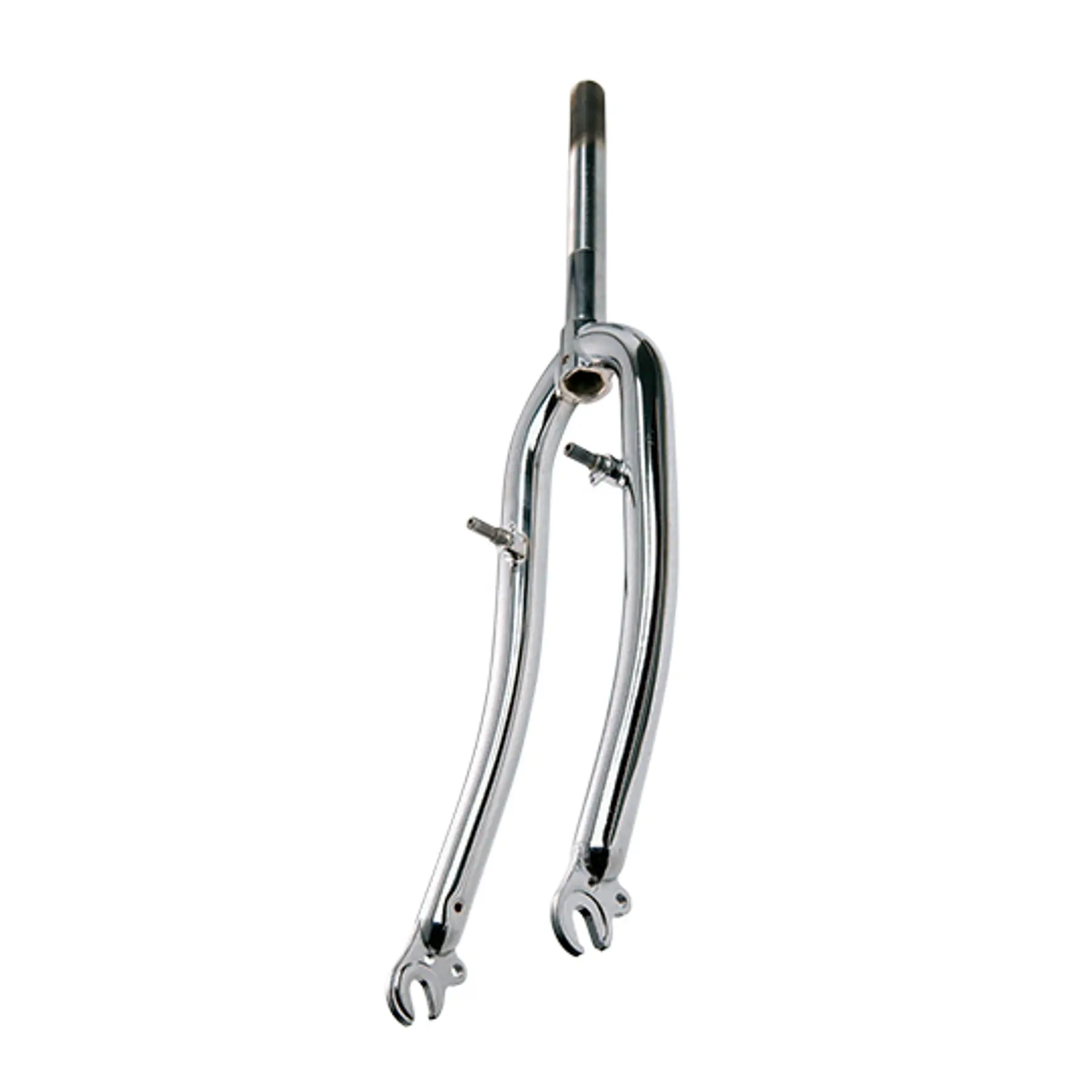 Image of Verchromte Stahl-Gabel mit Gewinde für V-Brake mit Auflagen Sélection CGN Cycle