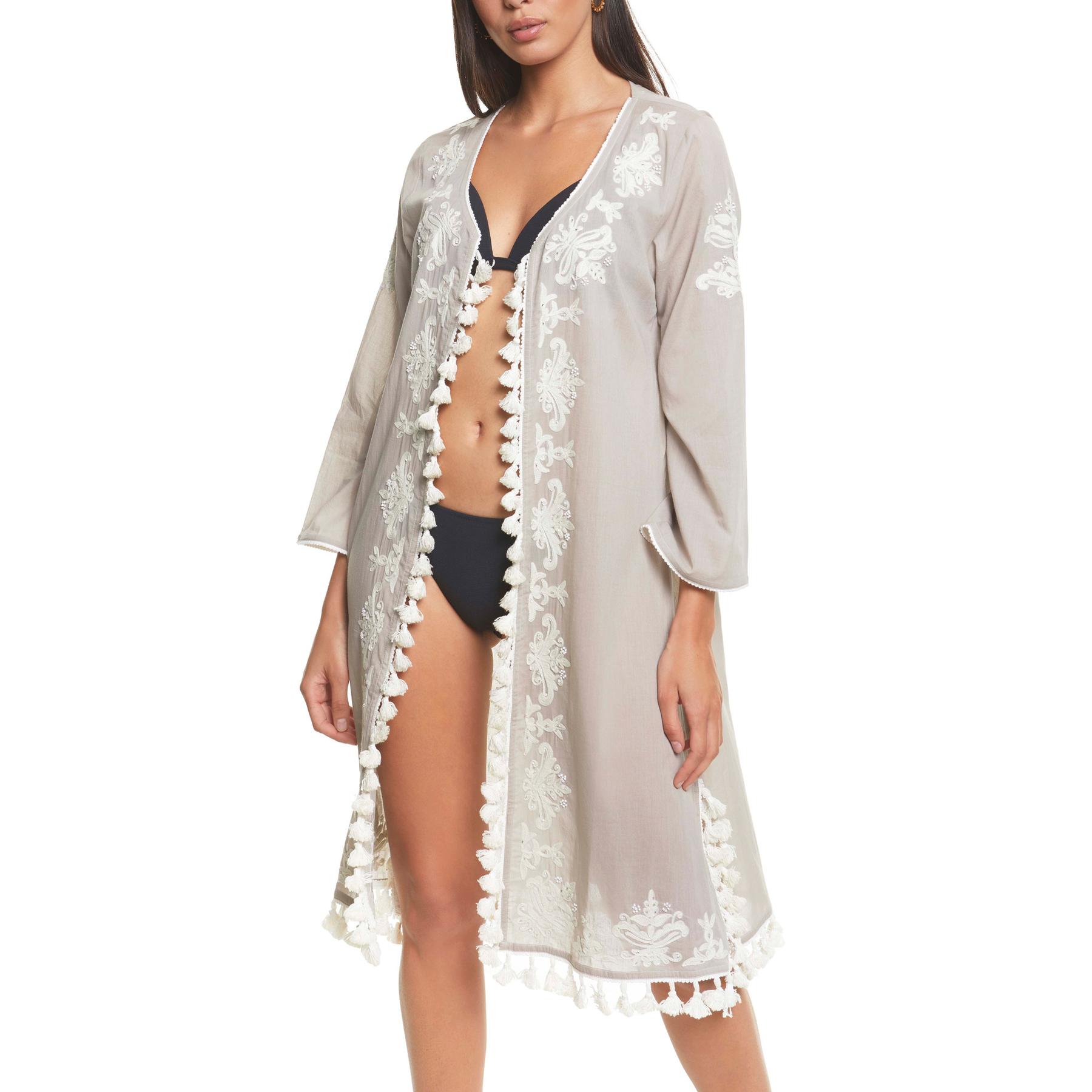 8445073158913 - Besticktes Strandtunika für Frauen Complementos