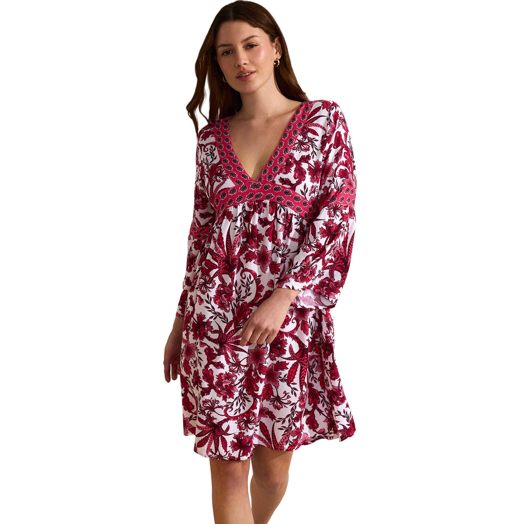 8445073867402 - Damen Sommerkleid mit Dreiviertelärmeln Acanthus