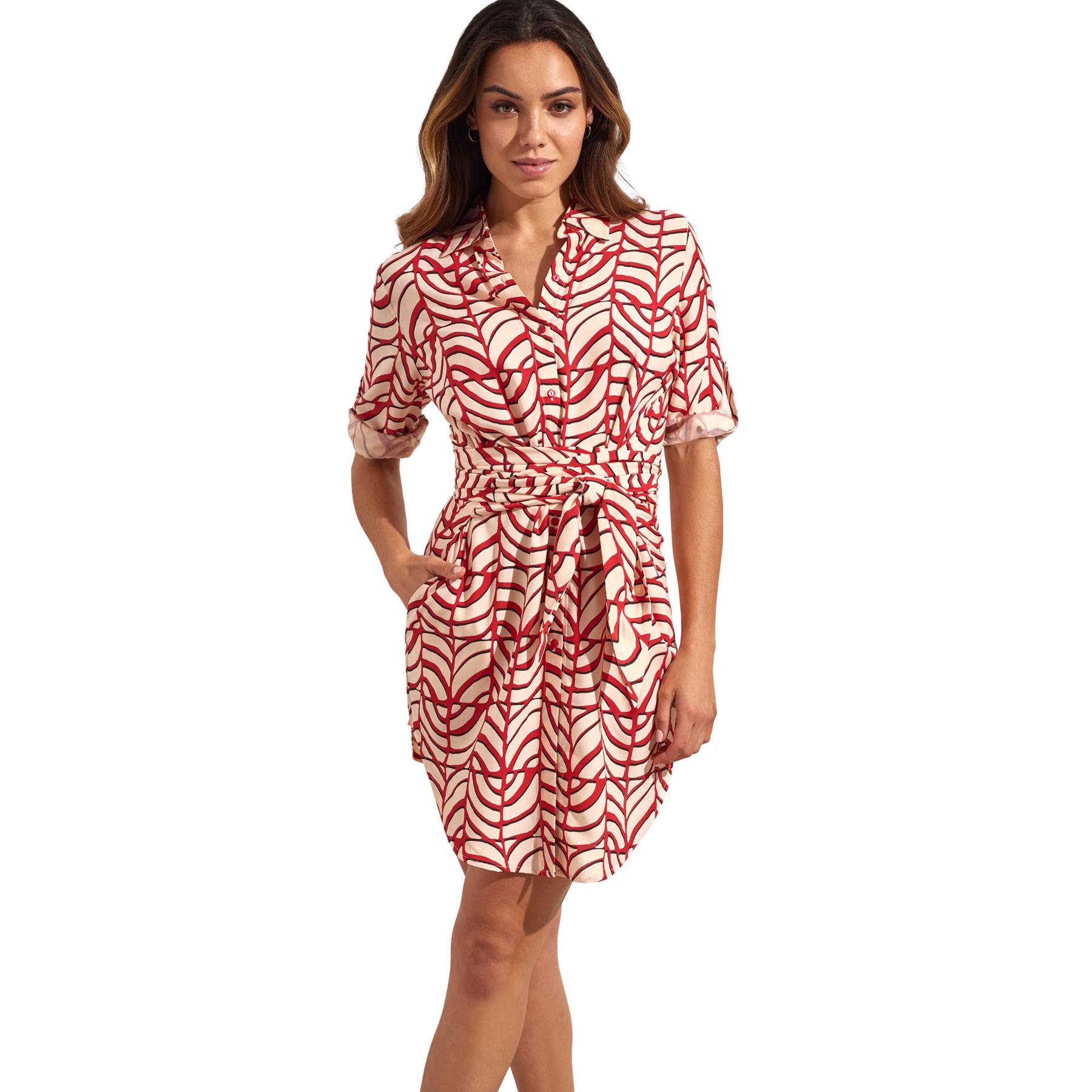 8445073867440 - Hemdkleid mit halblangen Ärmeln Damen Moais