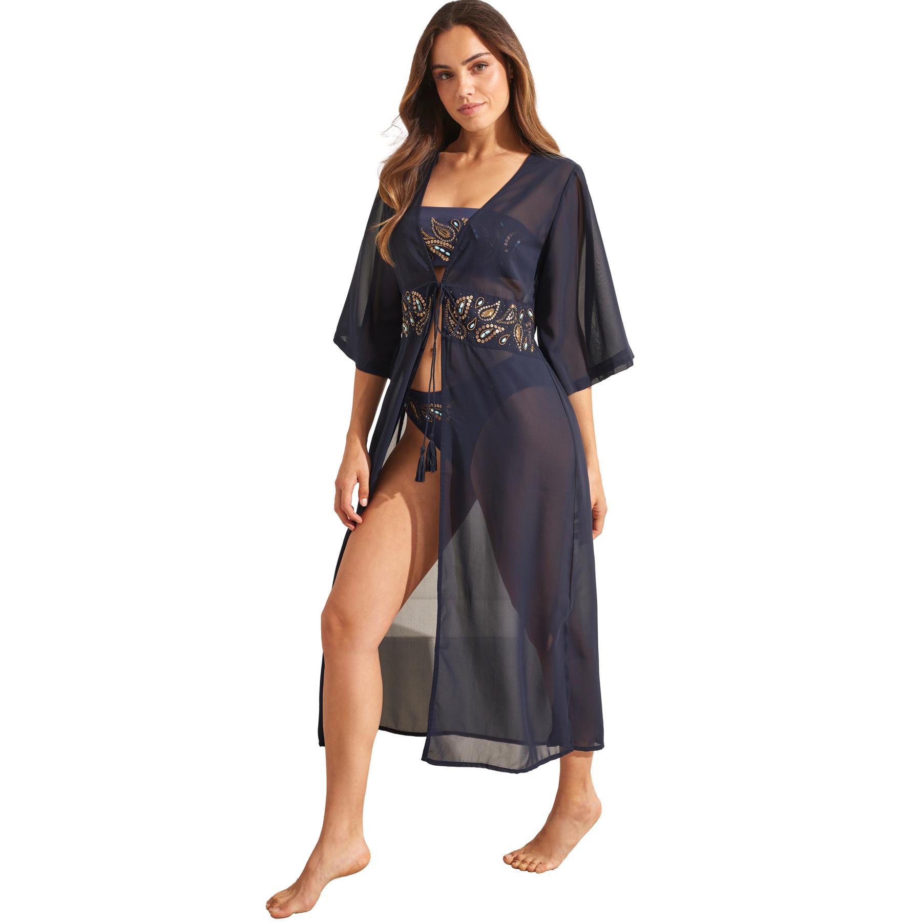 Kimono lungo da spiaggia donna  Baikal