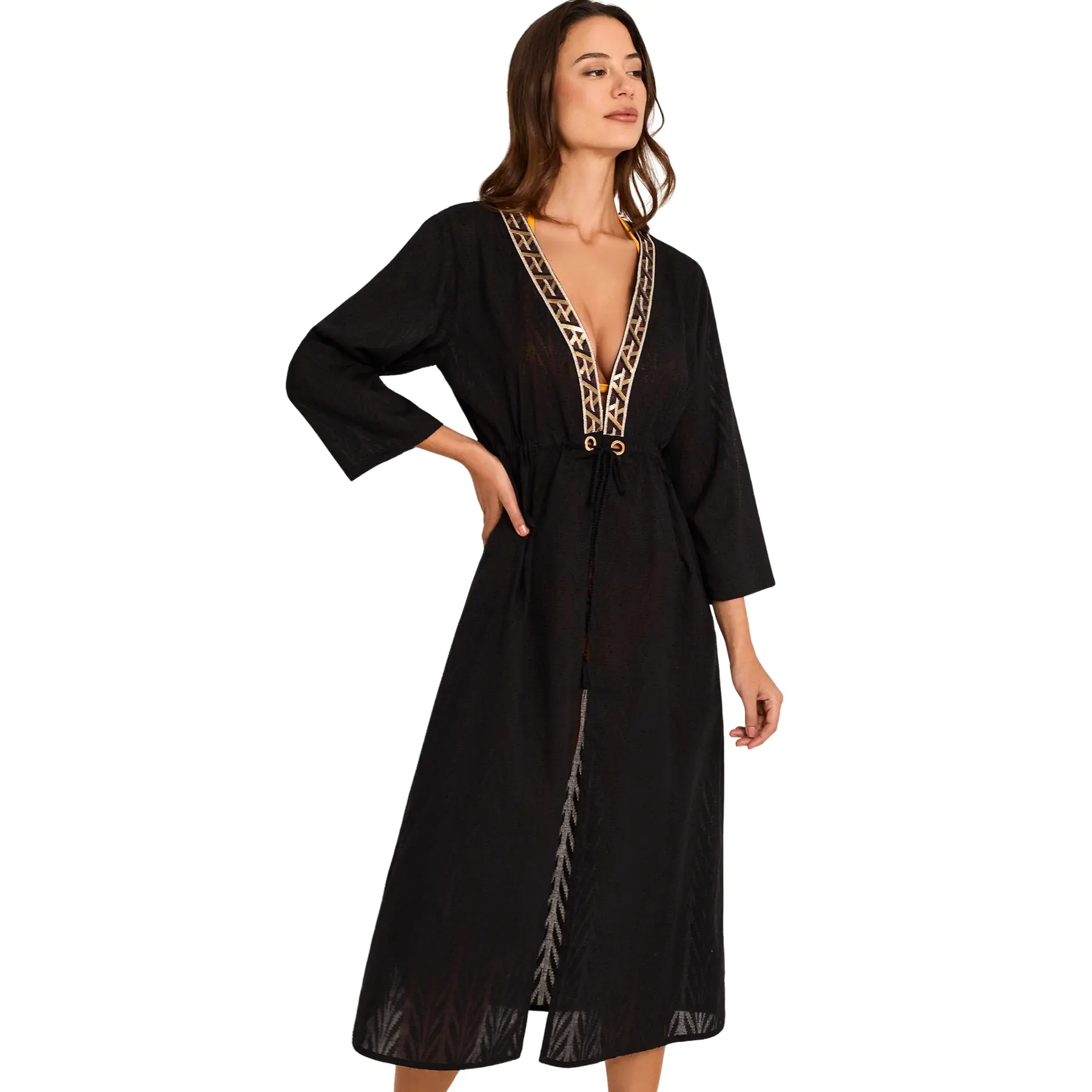 Kimono lungo da spiaggia donna  Duna
