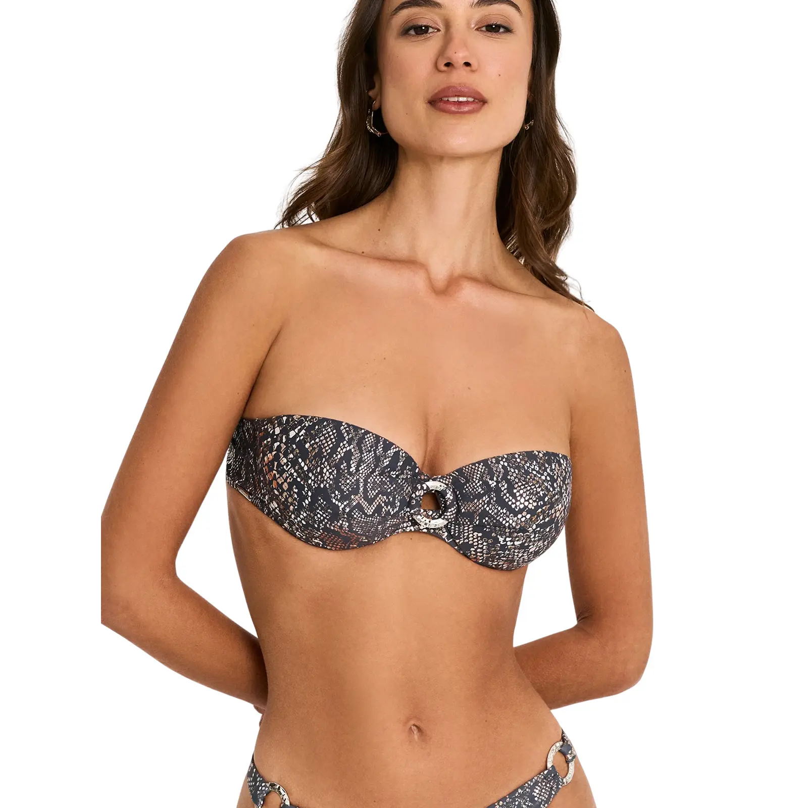 Bikini pezzo sopra a fascia da donna  Indigo