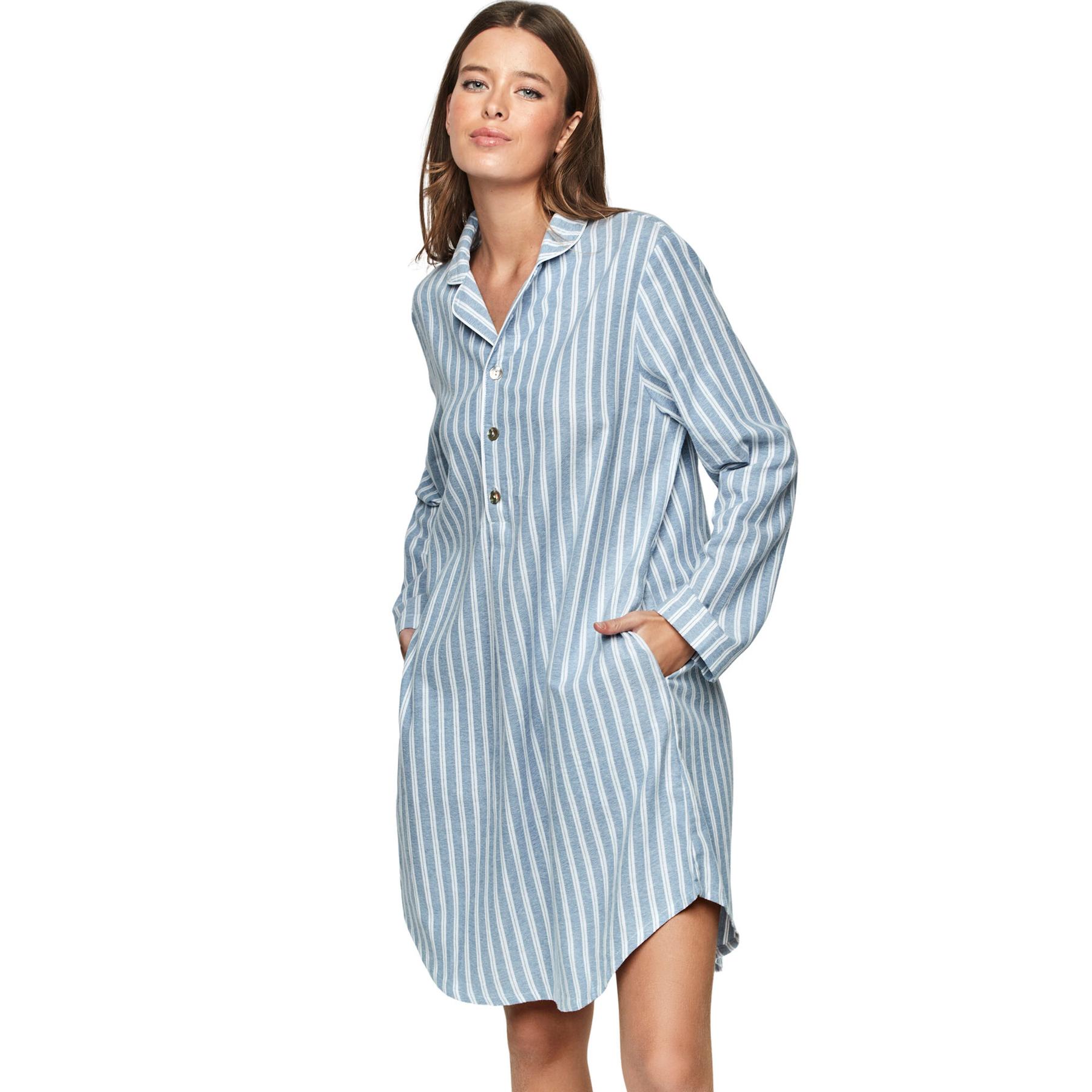 Vestito da notte a maniche lunghe donna  P105 Oxford