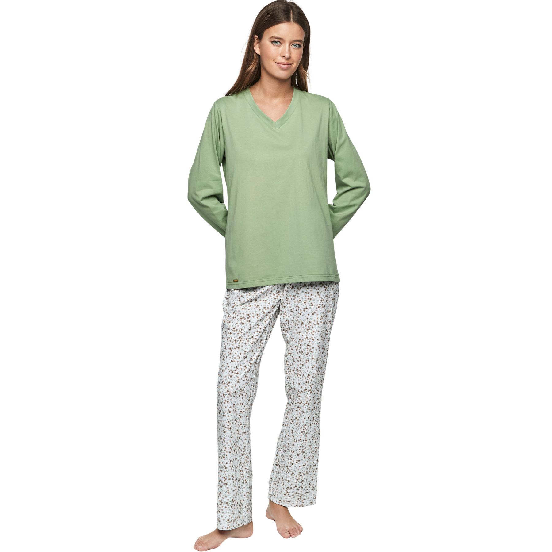 Pigiami da donna  P111 Preppy Flowers