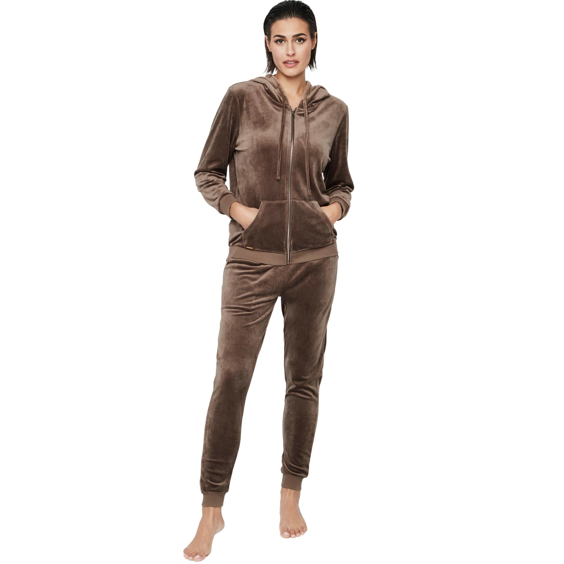 Pigiama con felpa con cappuccio zip per donna  P115 Sport