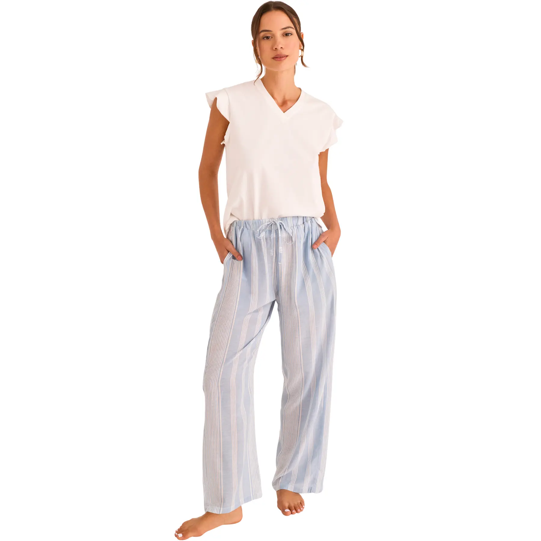 Pigiama t-shirt e pantaloni donna  P120
