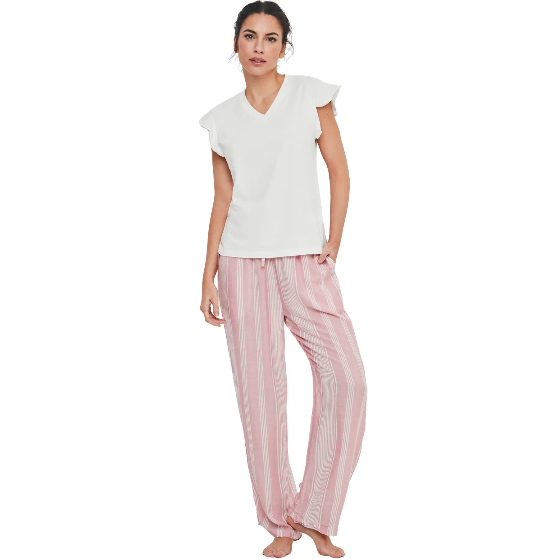 Pigiama t-shirt e pantaloni donna  P120