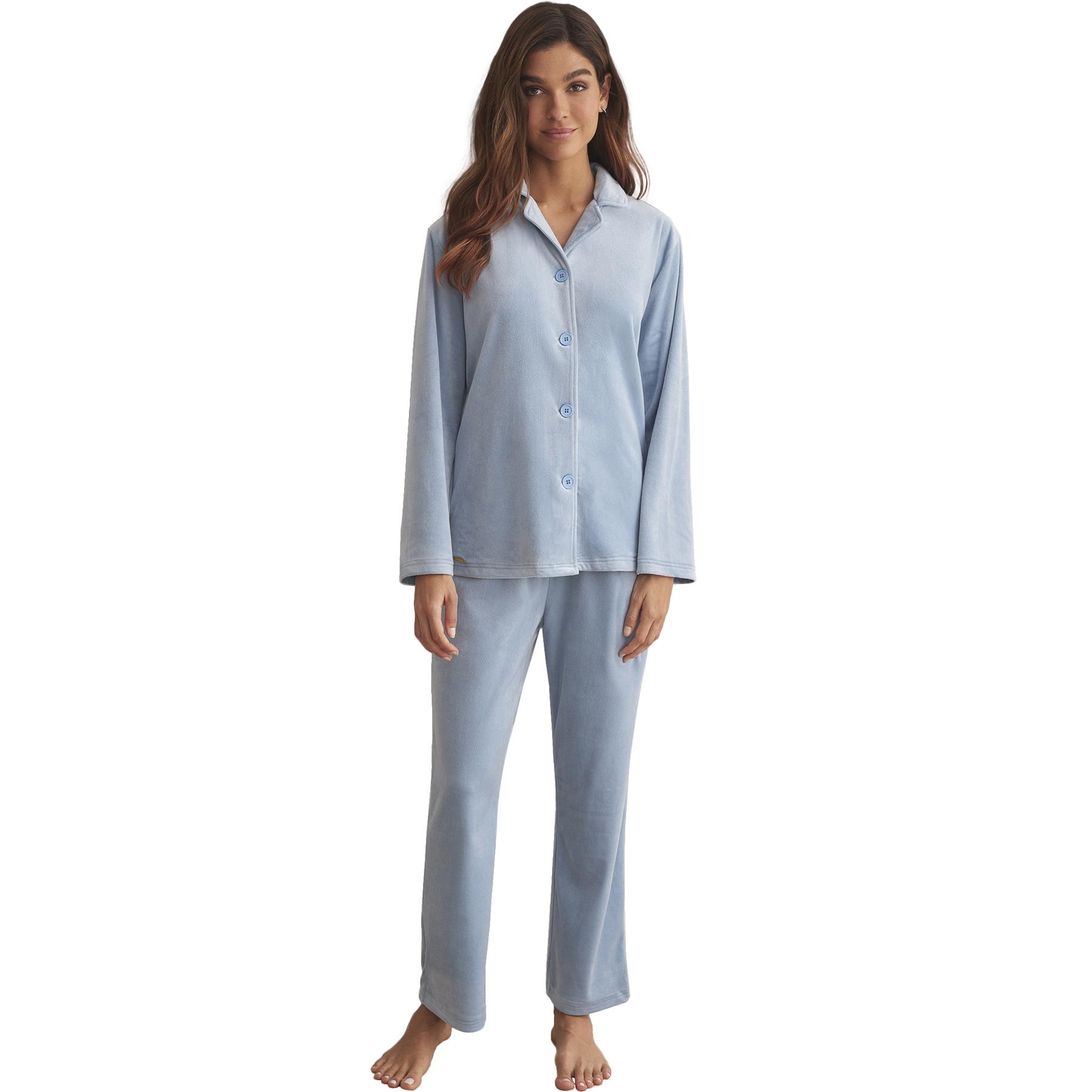 Pigiama camicia maniche lunghe donna  Polarsoft