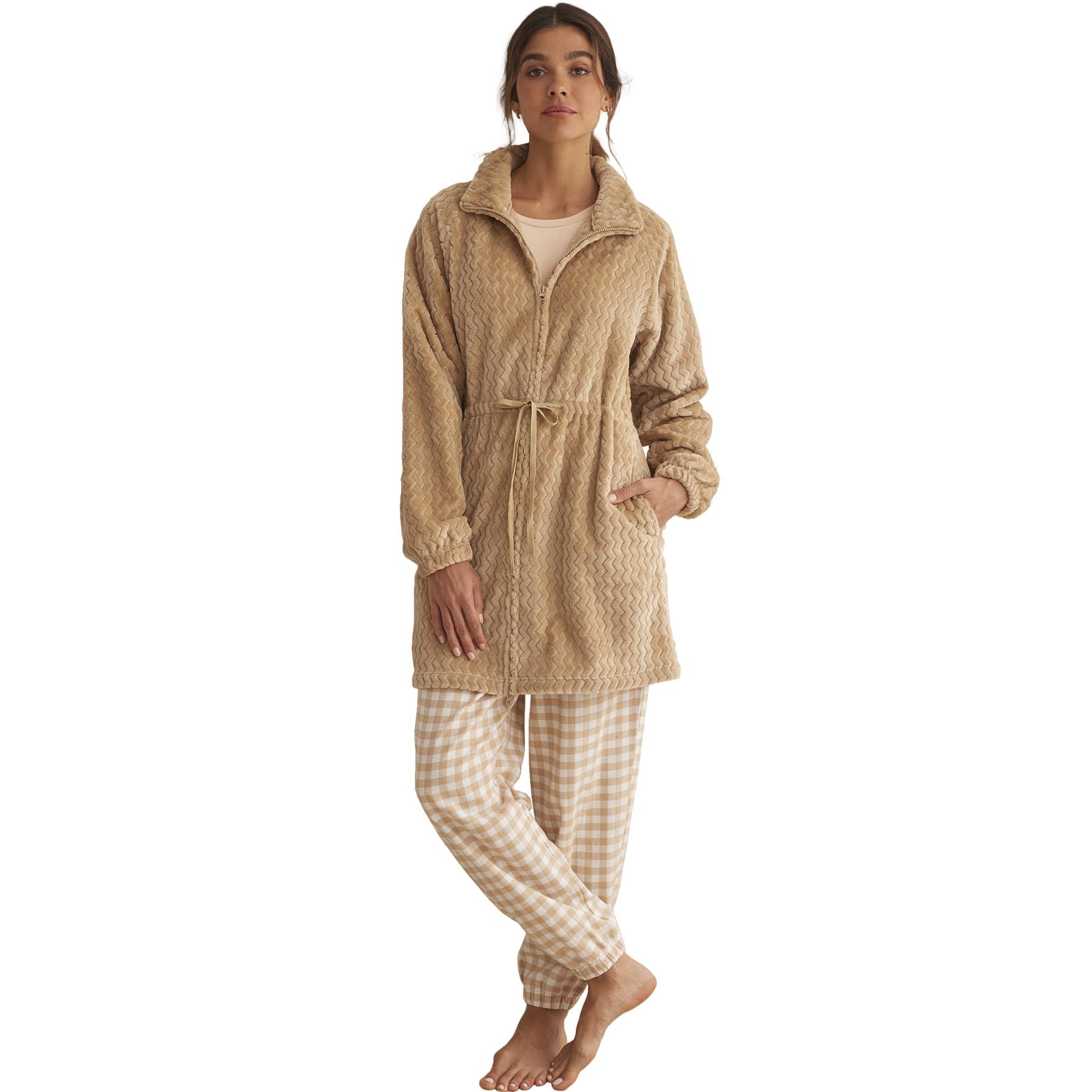 8445073850237 - Damen Zip-Bademantel Supersoft Complementos