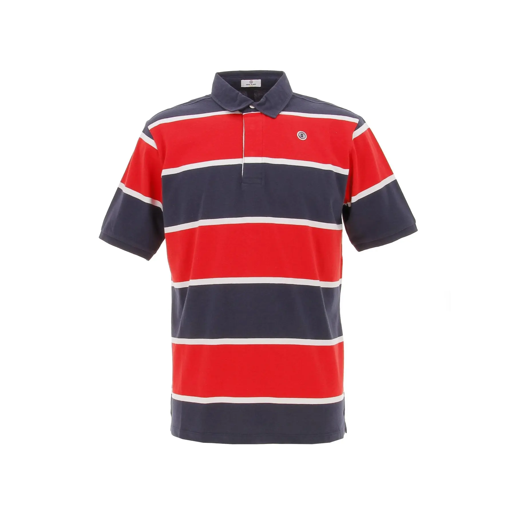 3608907666281 - Gestreiftes Poloshirt Serge Blanco
