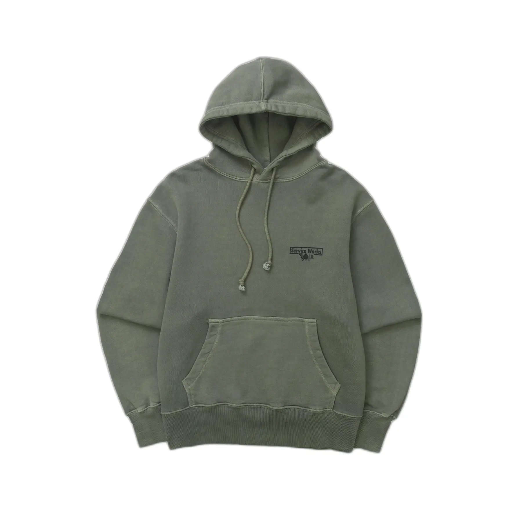 Service Works Men's Vert Hooded Sweatshirt Loopback Trademark