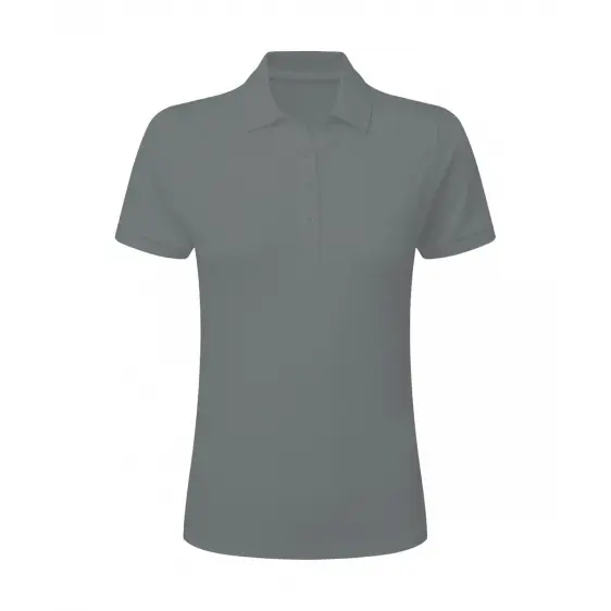 Sg Signature Women's Gris Label-Free Stretch Polo
