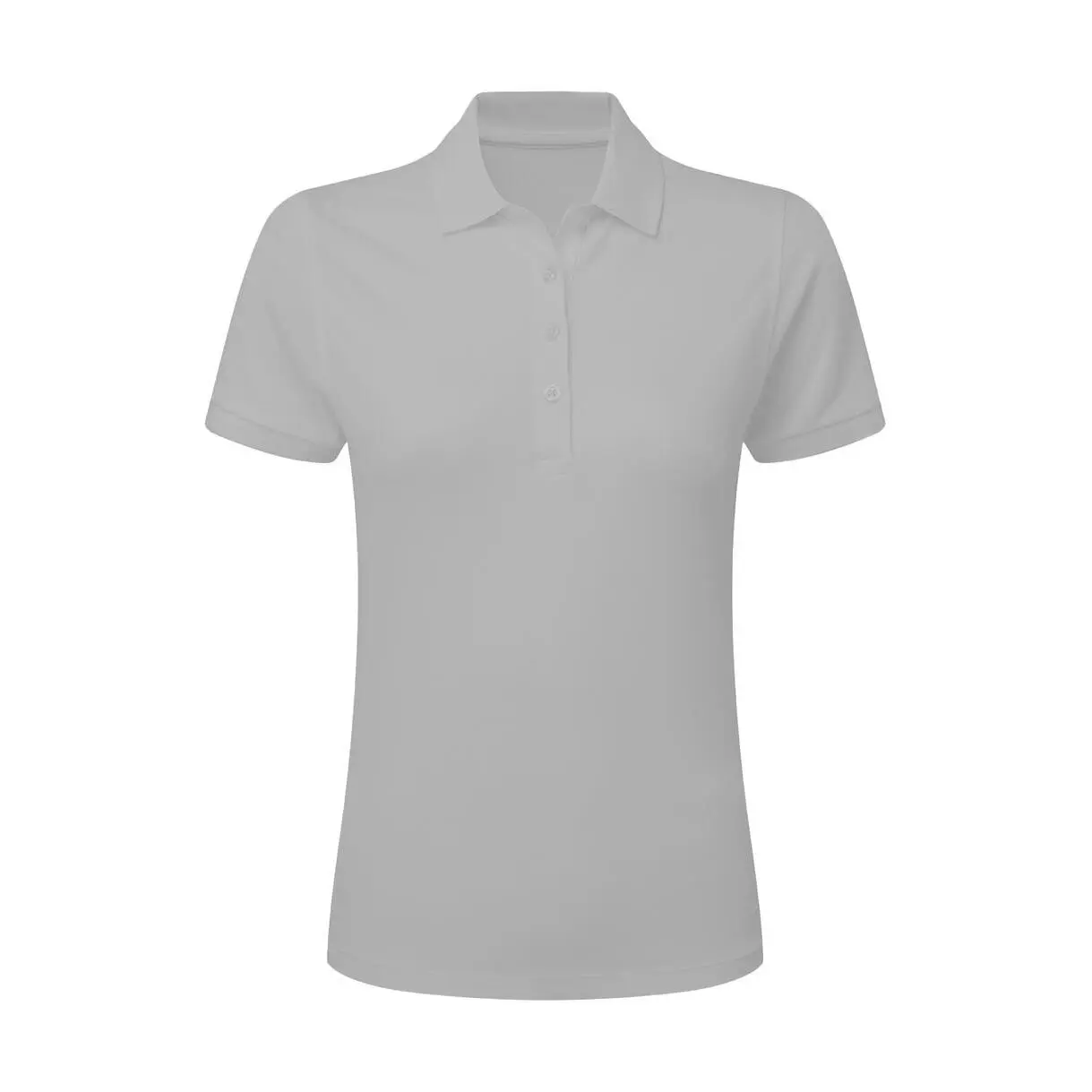 Sg Signature Women's Gris Label-Free Stretch Polo