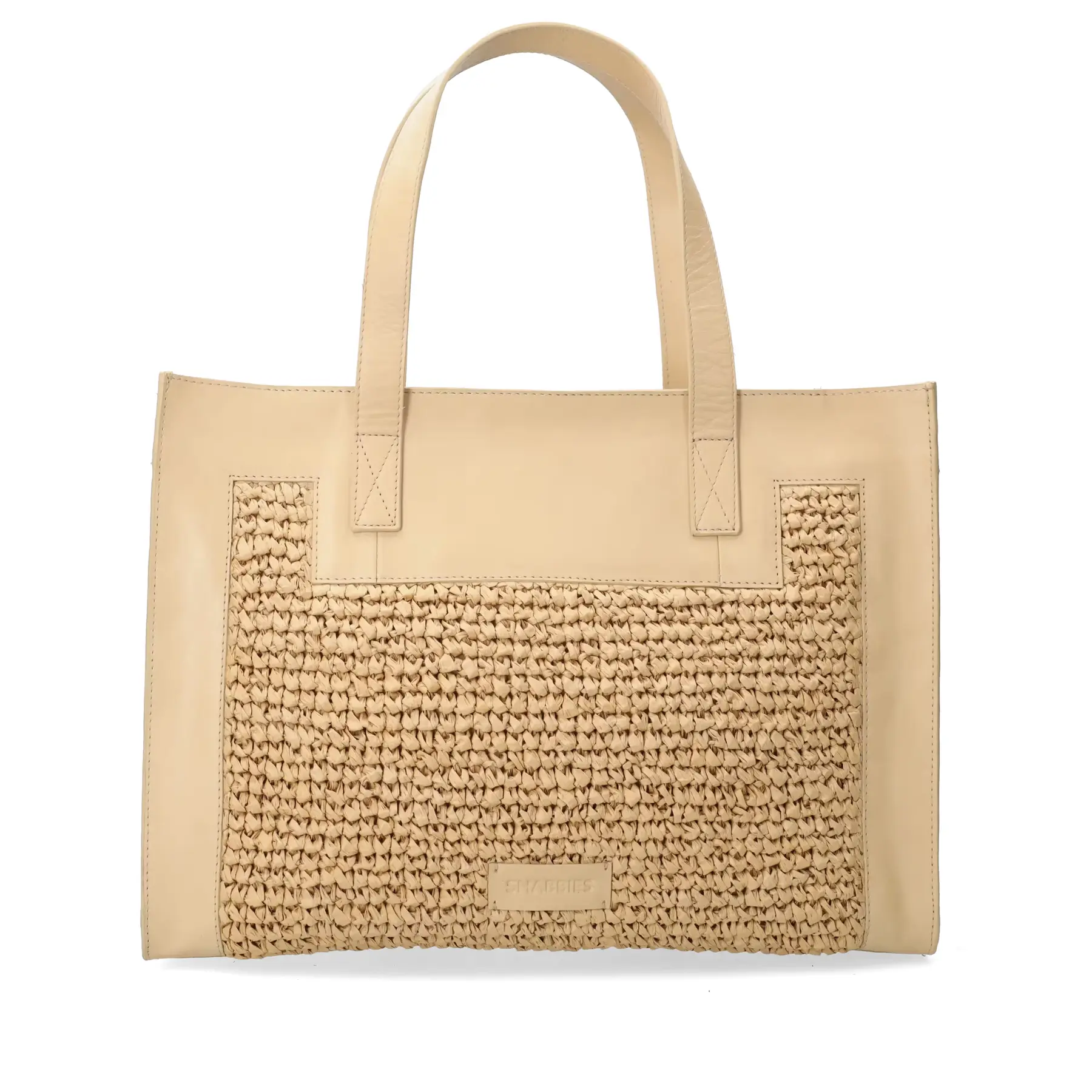 Raffia-Handtasche Damen Shabbies Amsterdam Verena
