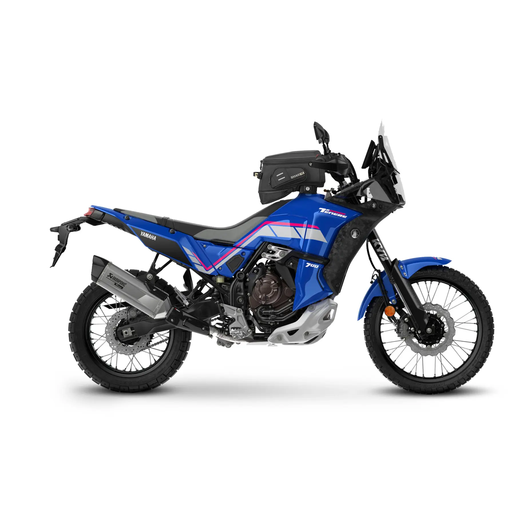 Halterung für Motorrad-Tankrucksack Shad Click System Tenere 700 World Rally