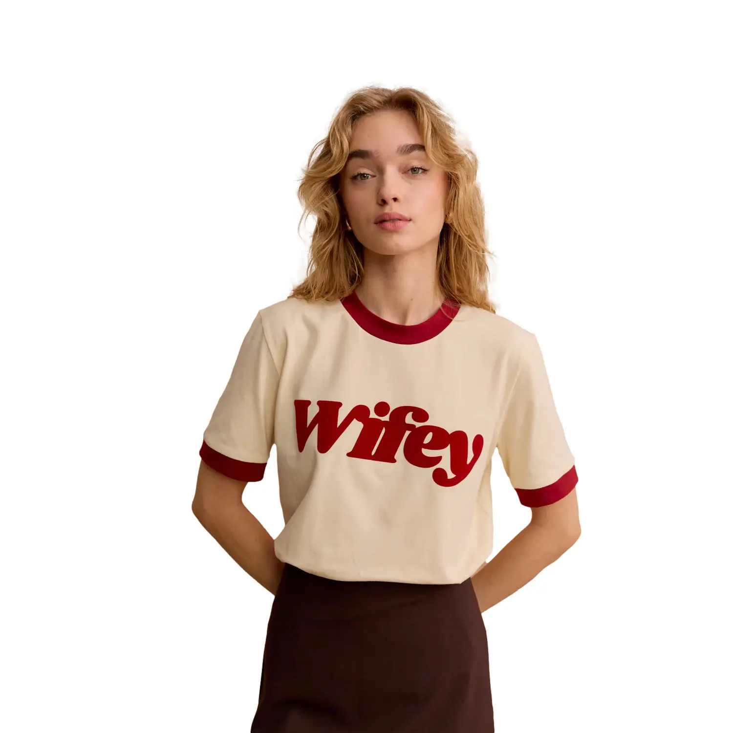 Image of Damen T-Shirt She is Sunday Wifey