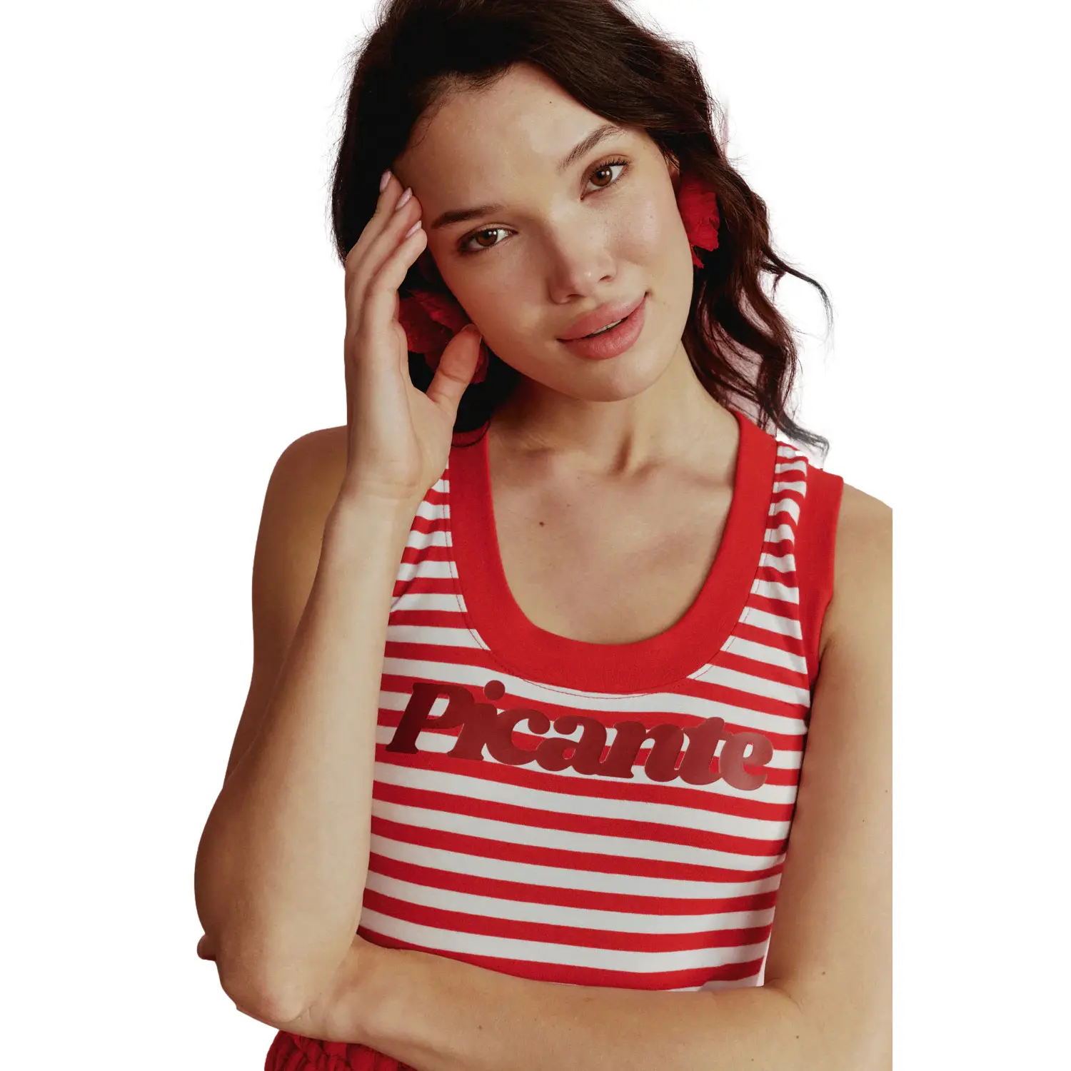 Image of Gestreiftes Tanktop, Damen She is Sunday Picante