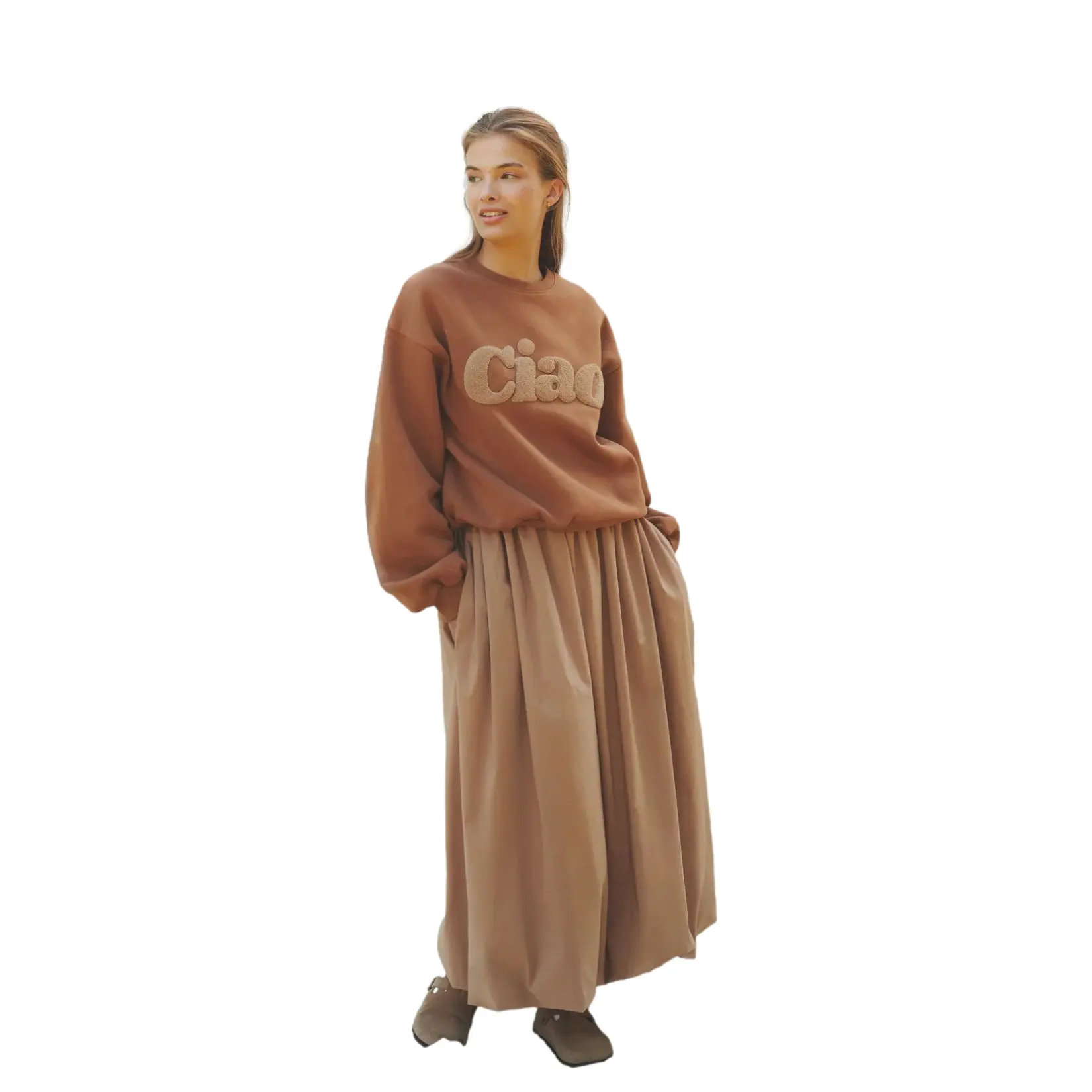She Is Sunday Women's Marron Skirt Ballerina Cappuccina