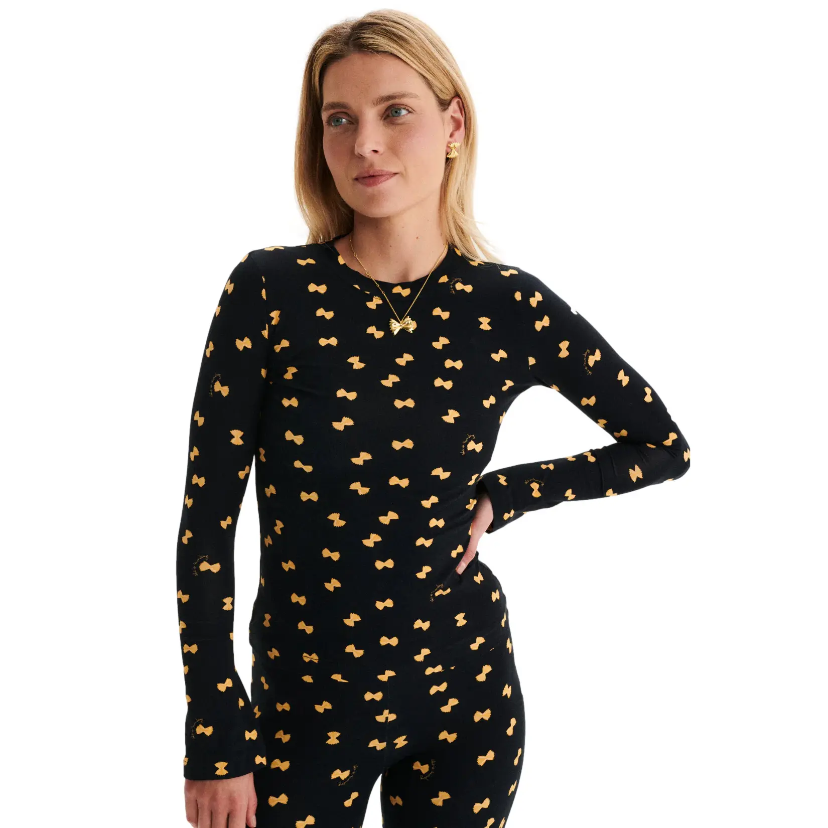 Maglietta a manica lunga da donna  Farfalle