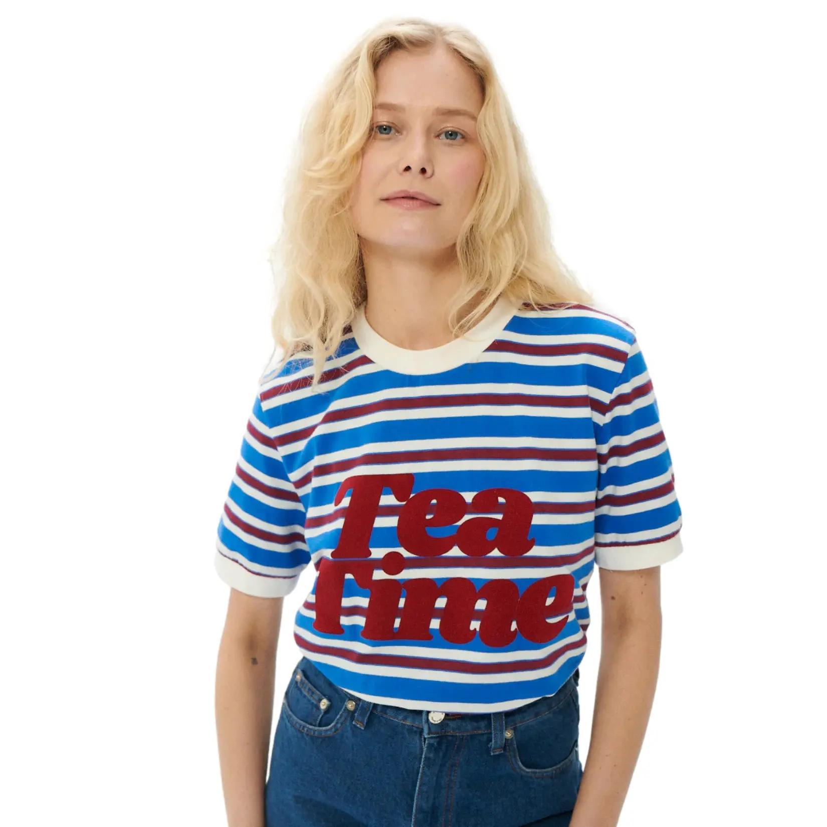 T-shirt da donna a righe  Tea Time