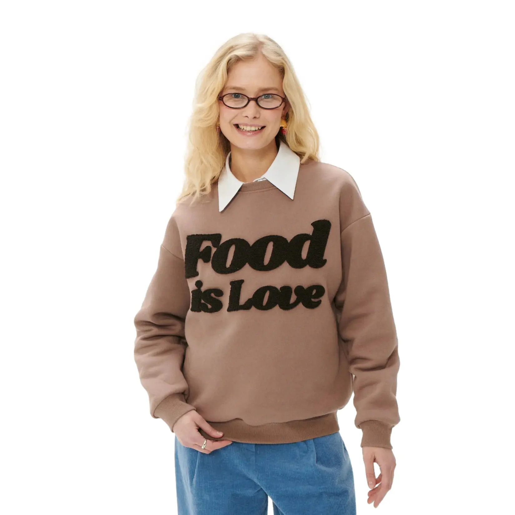 Image of Sweatshirt Damen She is Sunday Food Is Love