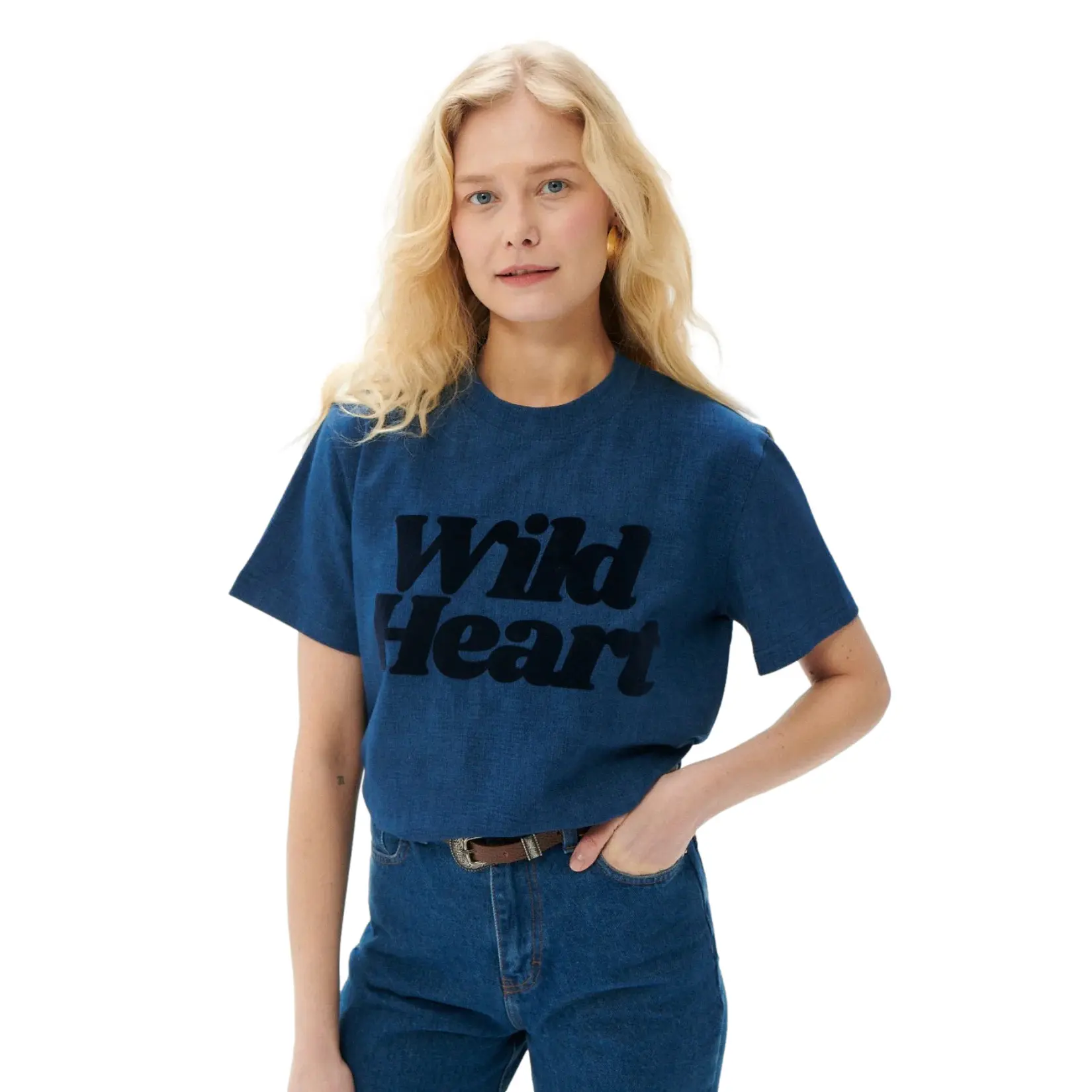 Image of Damen T-Shirt She is Sunday Wild Heart