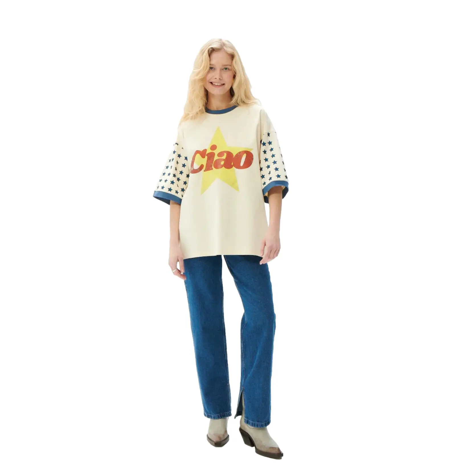 Image of Damen T-Shirt She is Sunday Ciao Star