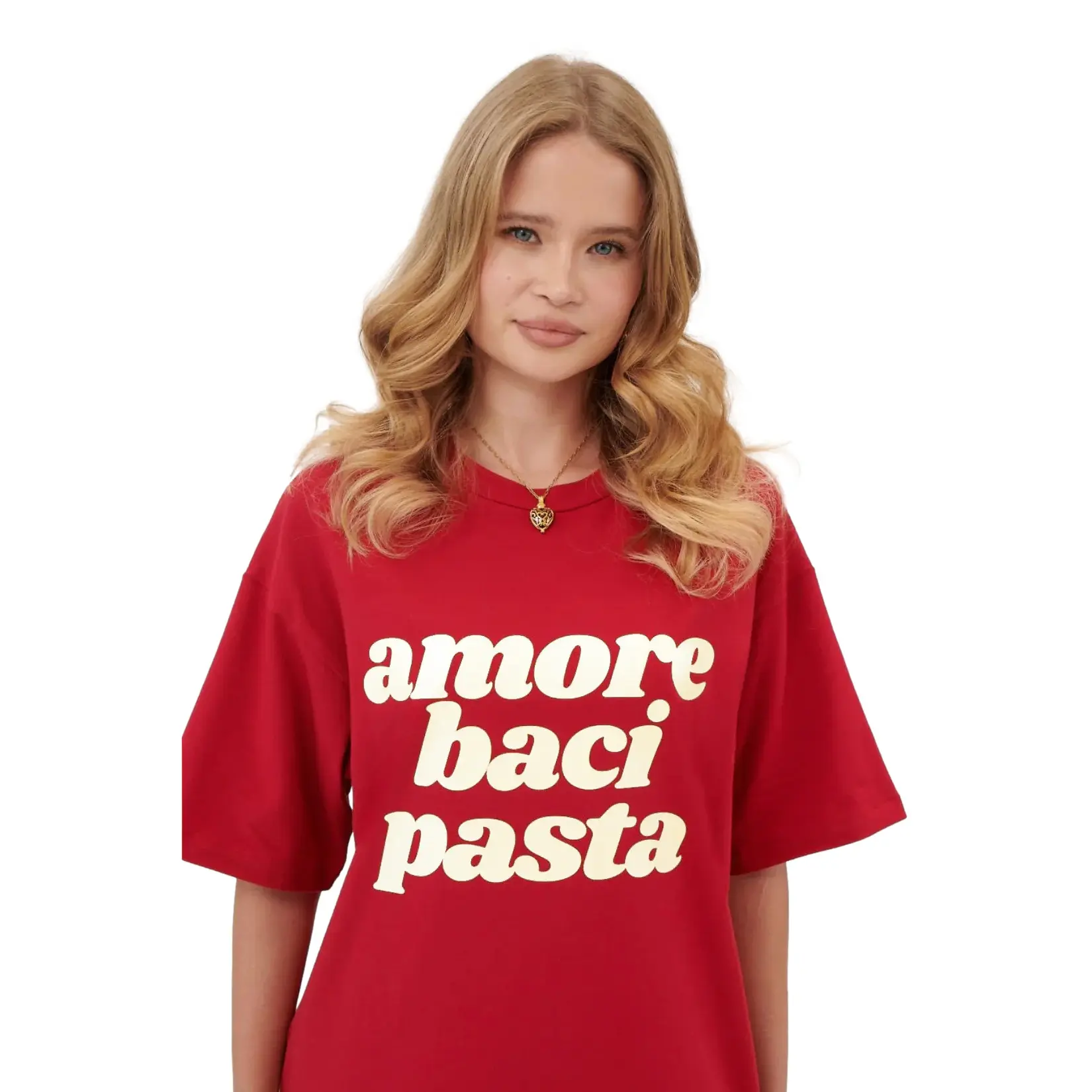 T-shirt da donna  Amore Baci Pasta