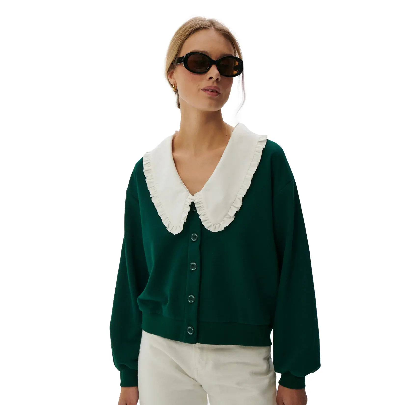 Image of Strickjacke mit V-Ausschnitt, Damen She is Sunday Grace