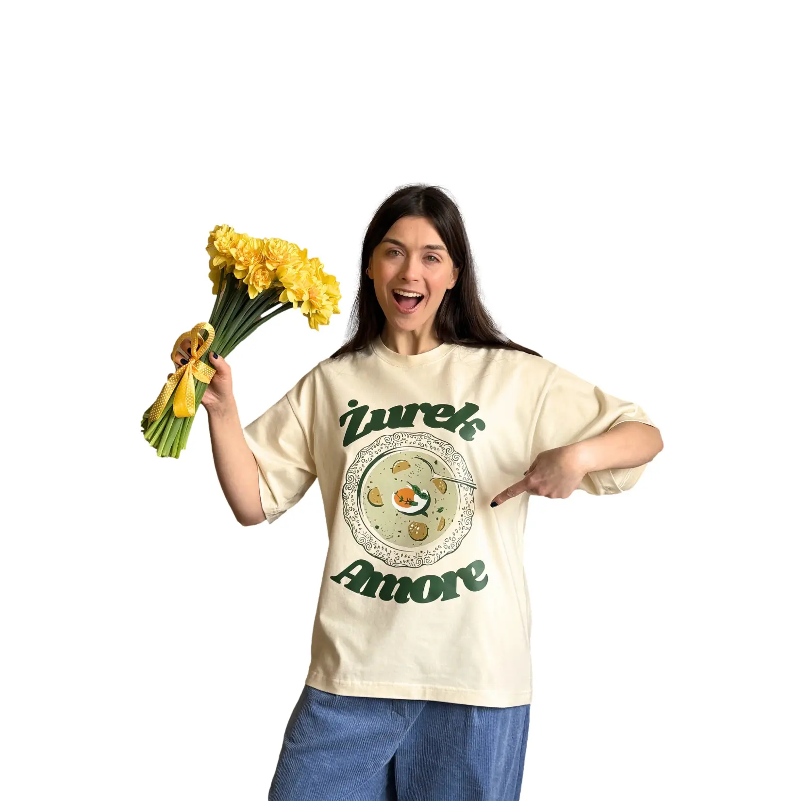 Image of Damen T-Shirt She is Sunday Zurek Amore