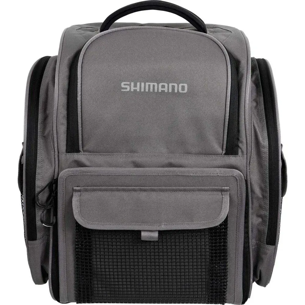 Mittelgroßer Rucksack und Angelbox Shimano