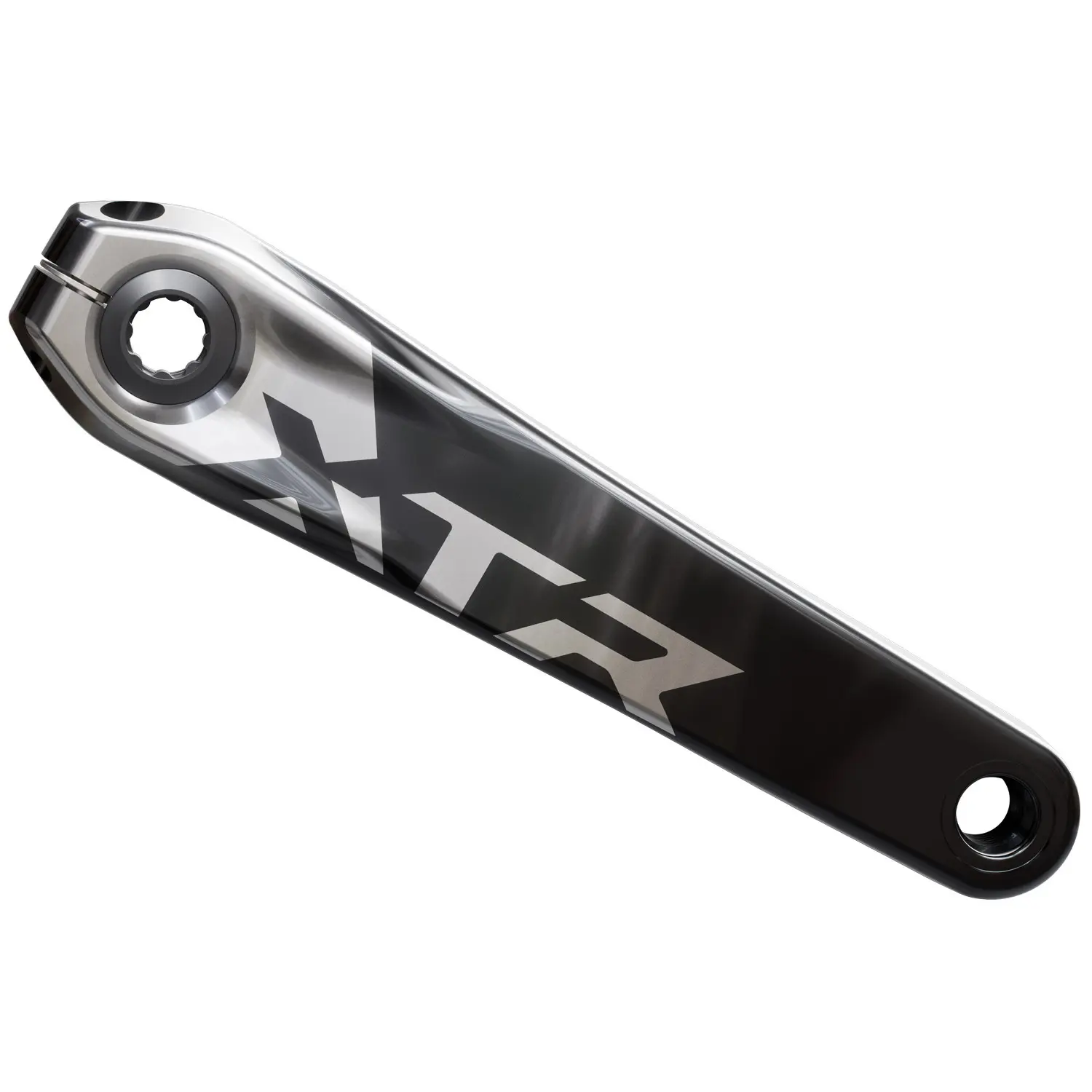 Linke Kurbel mit Schutzaufkleber Shimano