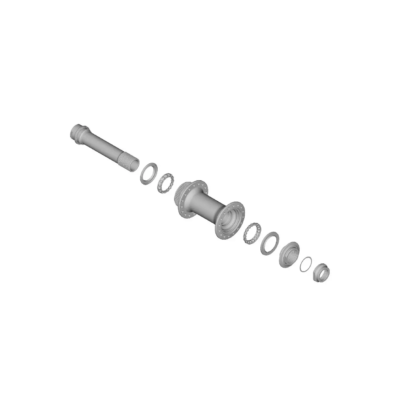 Image of Nabenachse komplett Shimano HB-M68