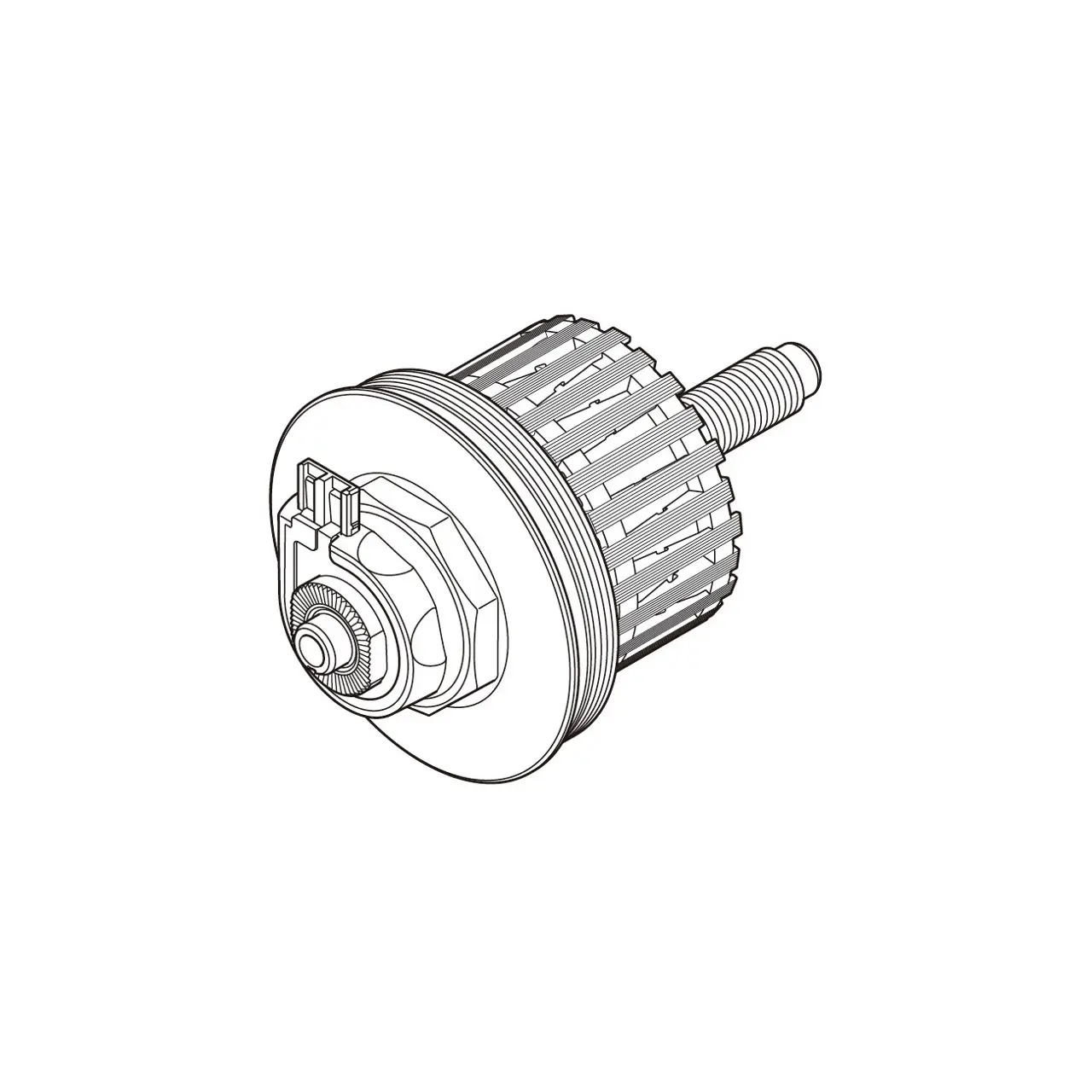 Mittelachse Innengangmechanismus Shimano DH-3D37-QR