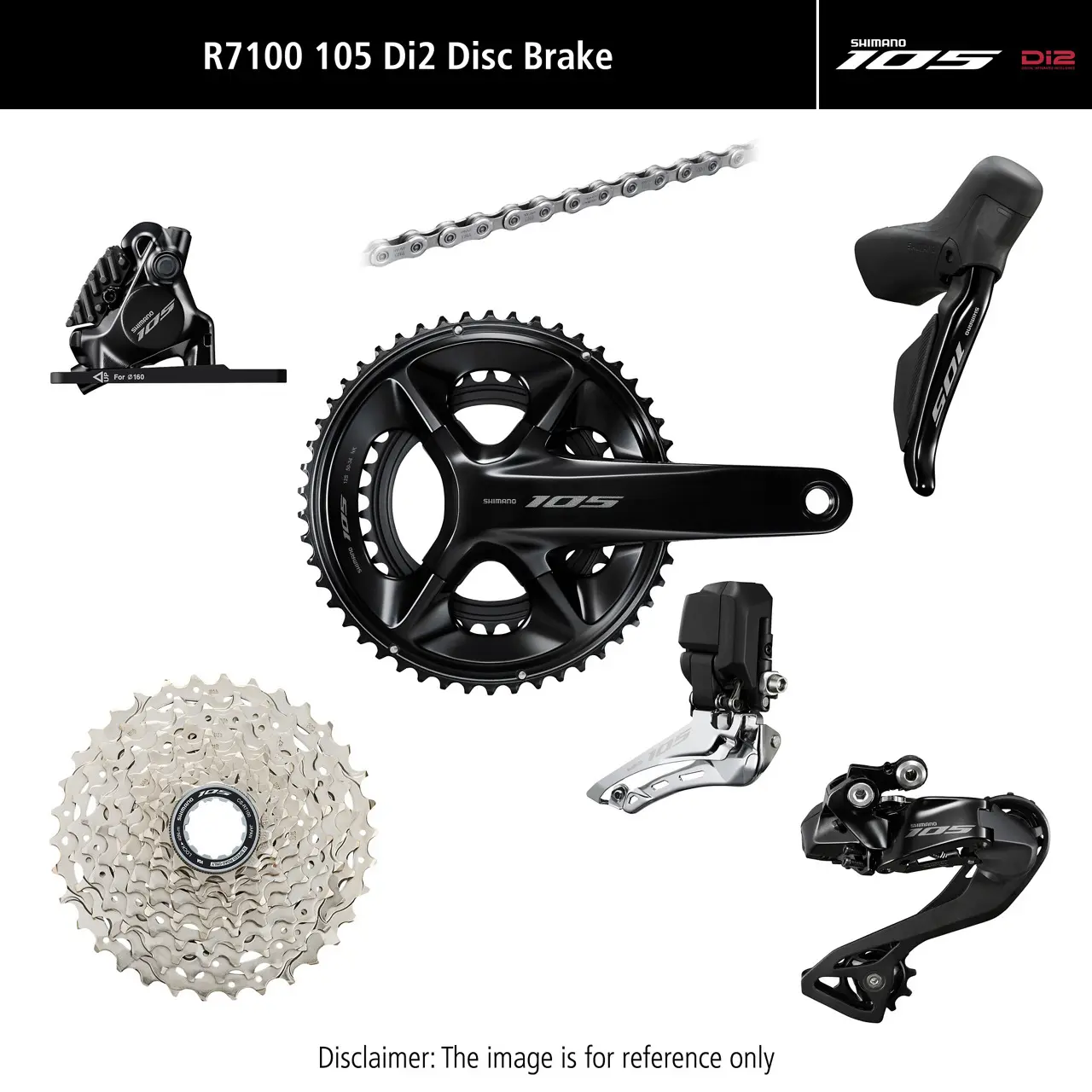 Doppeltes Tretlager Shimano 105 DI2 R7100 12V