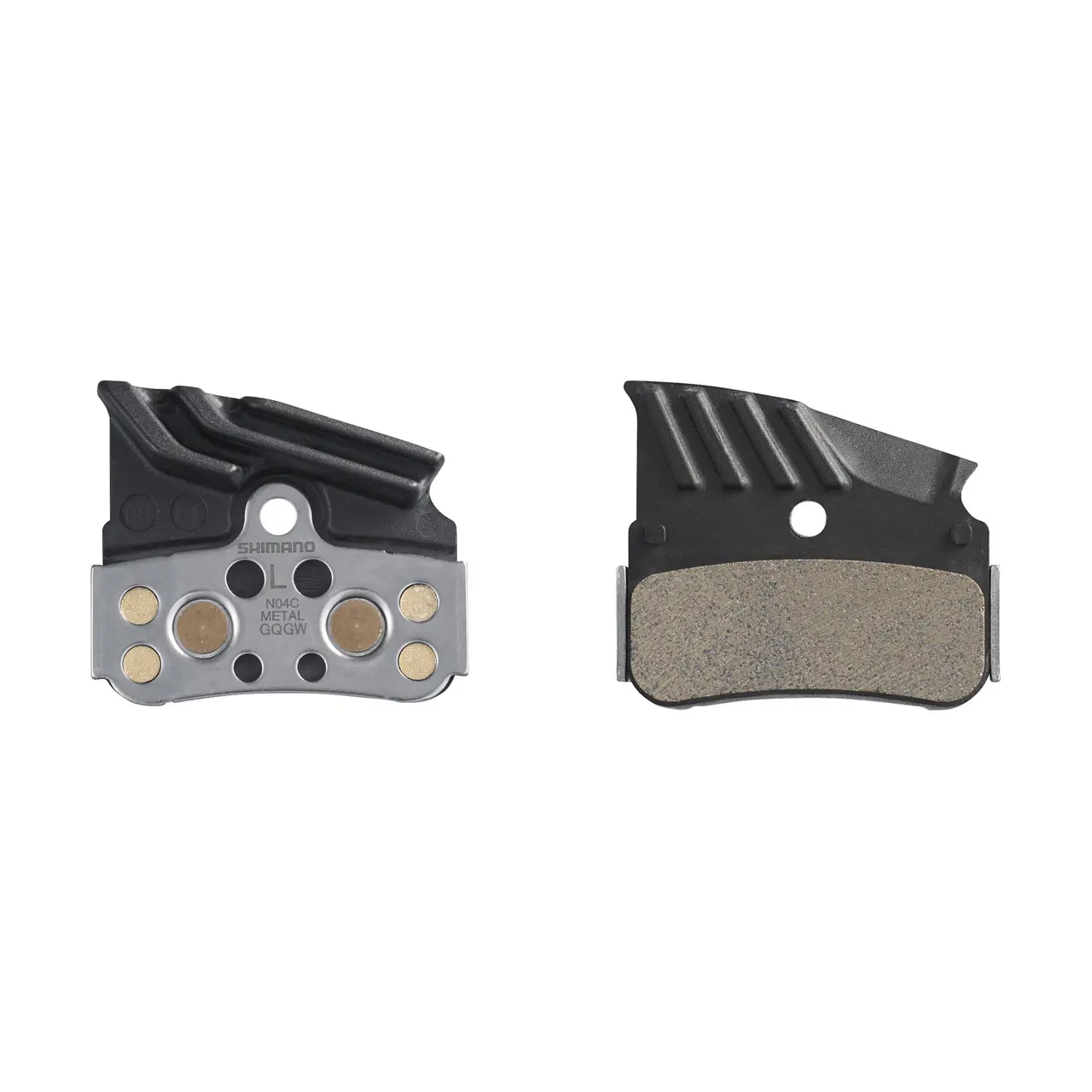 Velo Store - UK Pair of metal bicycle brake pads with fin and spring Shimano N04C-MF | Extra 10% off with Subscription, Postage £16.79 to UK Fedex.