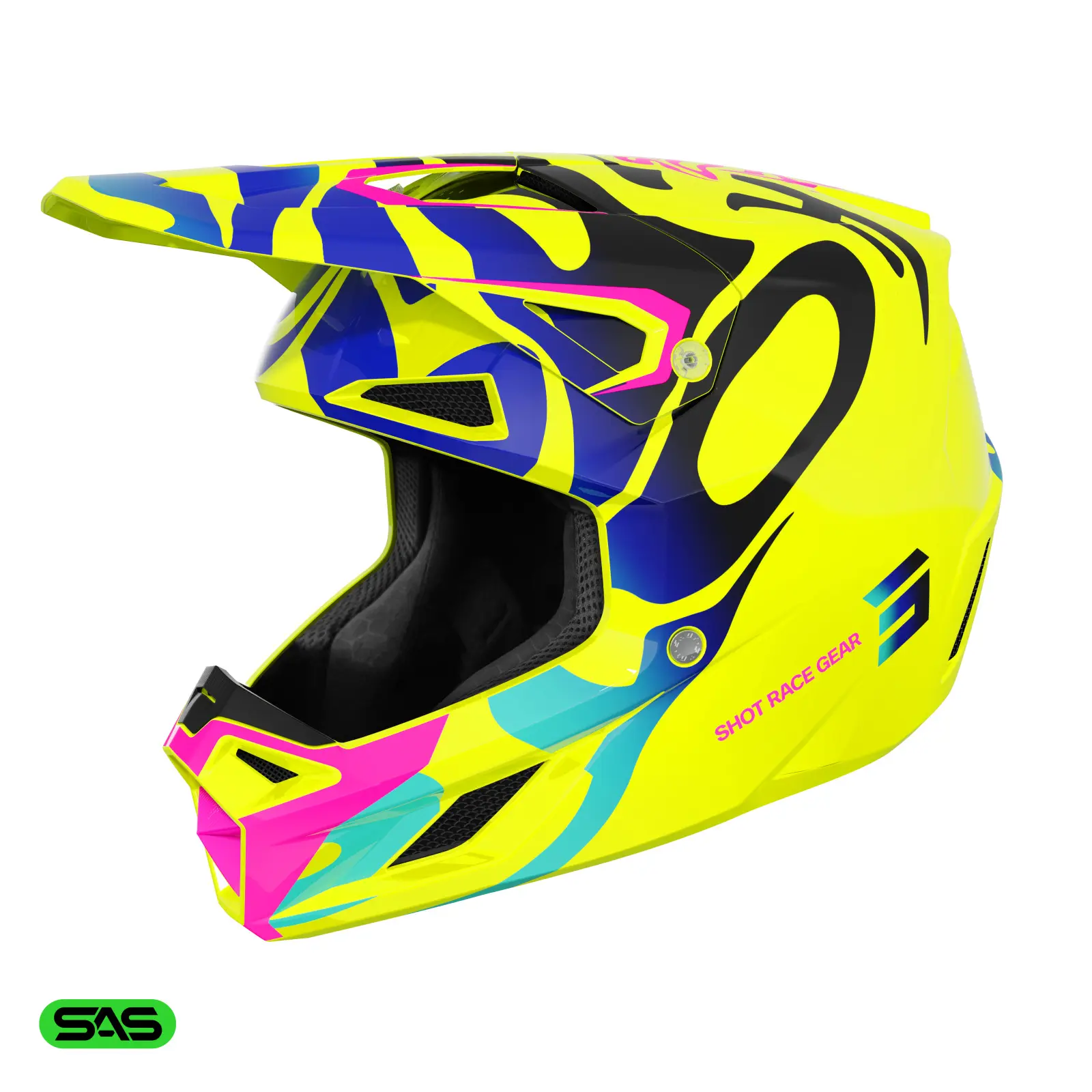Kinder Motocross Helm Shot Race Gear Speed