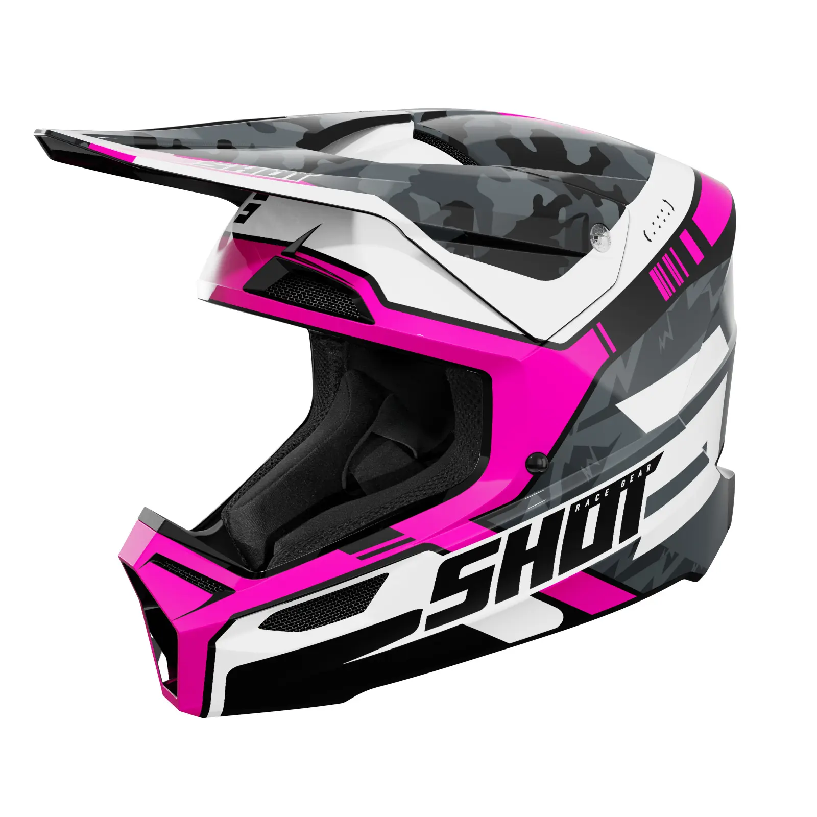 Motorrad-Cross-Helm Shot Race Gear Furious