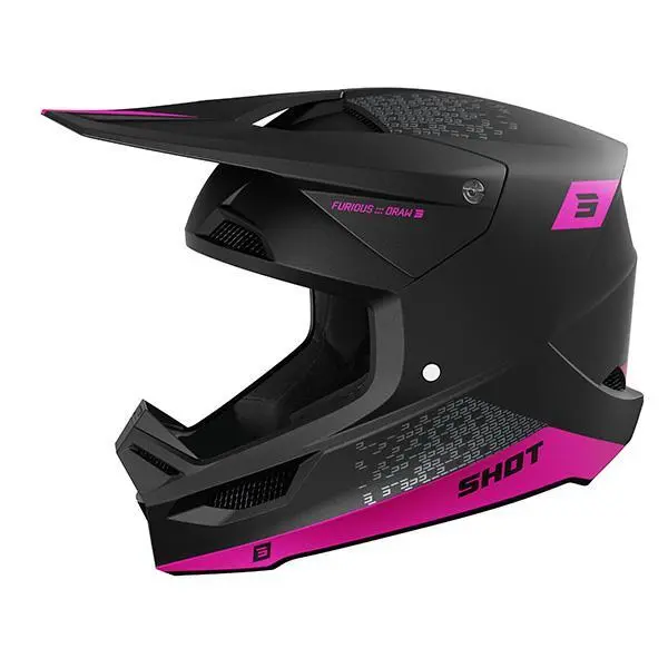 Motorrad-Cross-Helm Shot Race Gear Furious