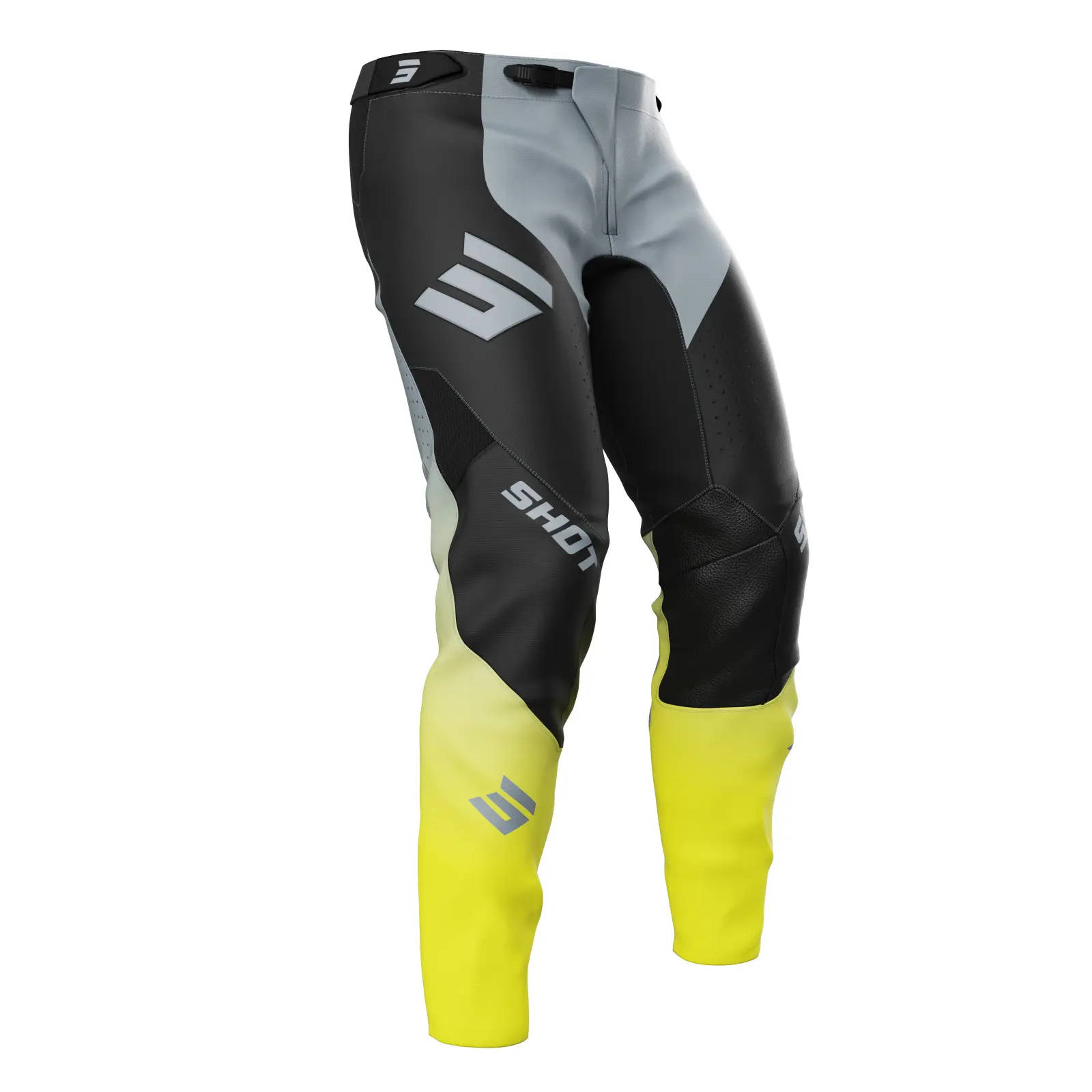 Pantalon Motocross SHOT RACE GEAR Taille 10/11 Ans (24 US) – Neuf, Valeur 90€ – Protections Genoux Et Hanches CE