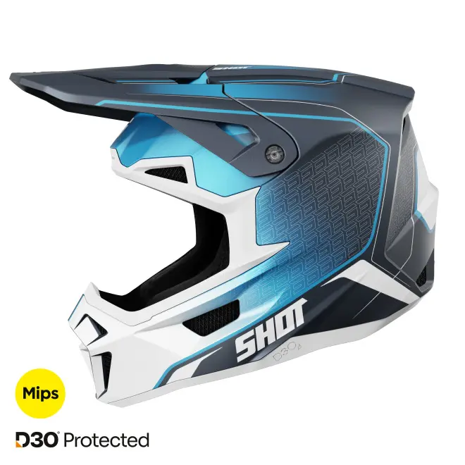 Motorrad-Integralhelm Shot Race Gear Lite Challenger