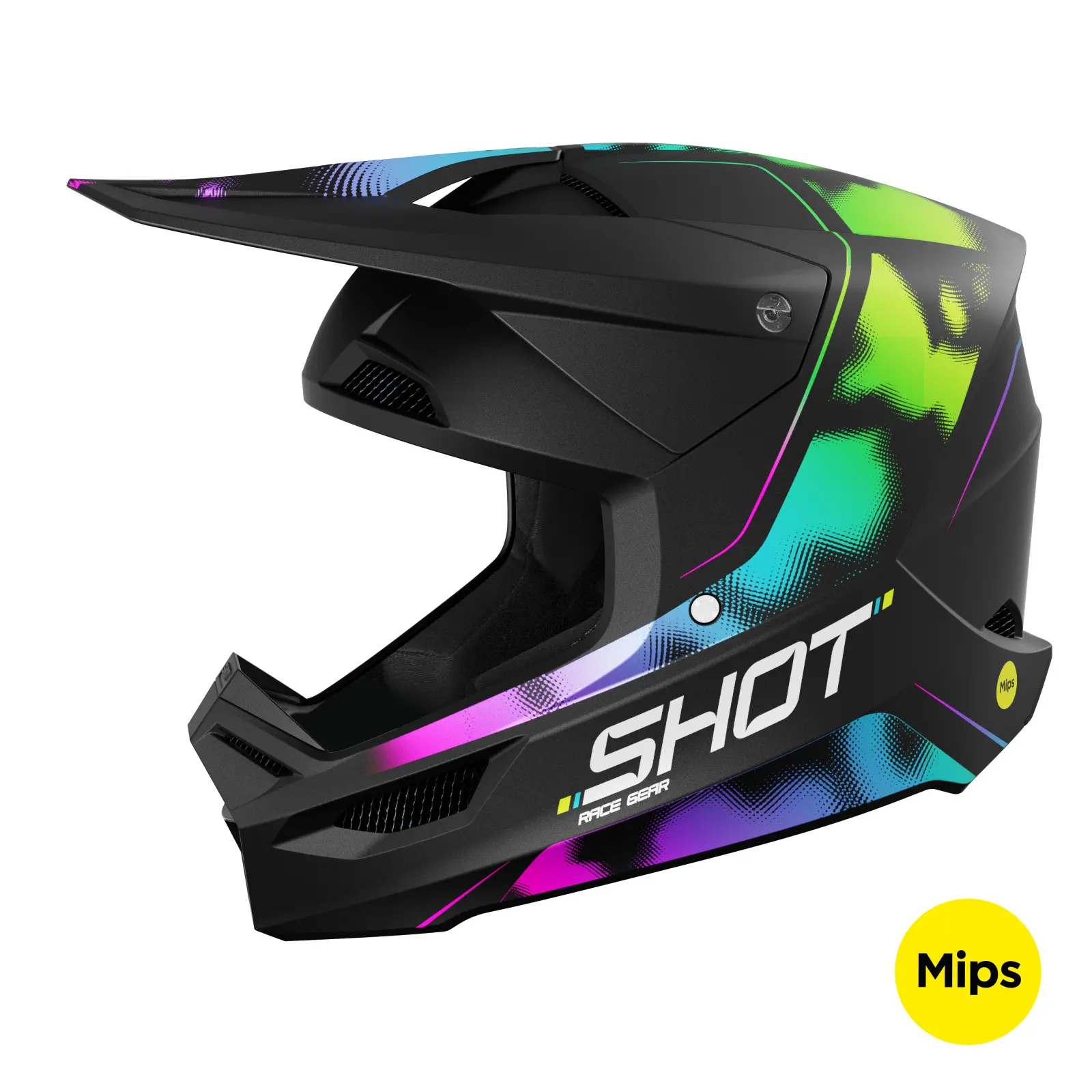 Motorrad-Integralhelm Shot Race Gear Race Nitro